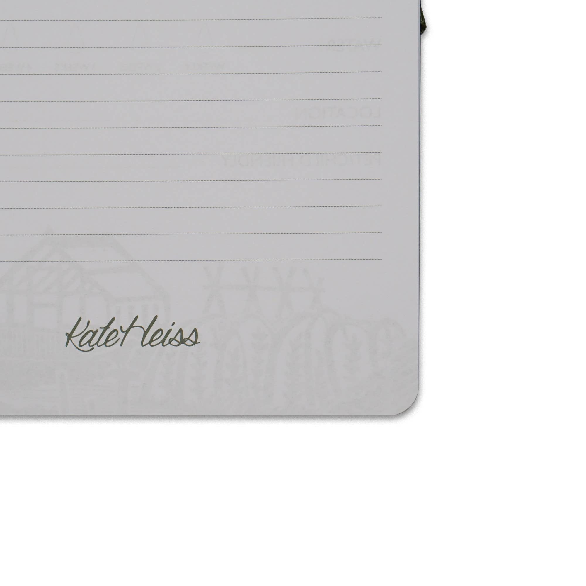 Kate Heiss “Woodland Green” Gardener’s Journal – A5