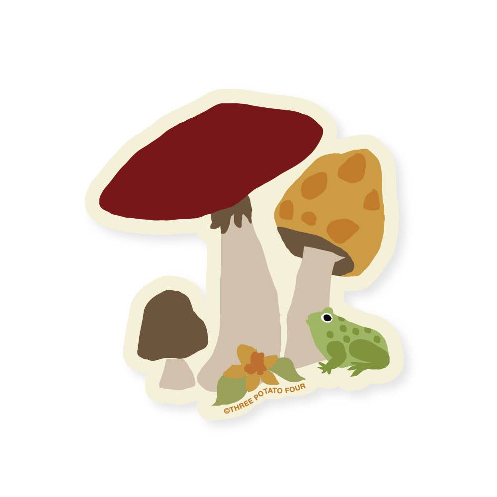 Mushroom Field Vinyl Sticker