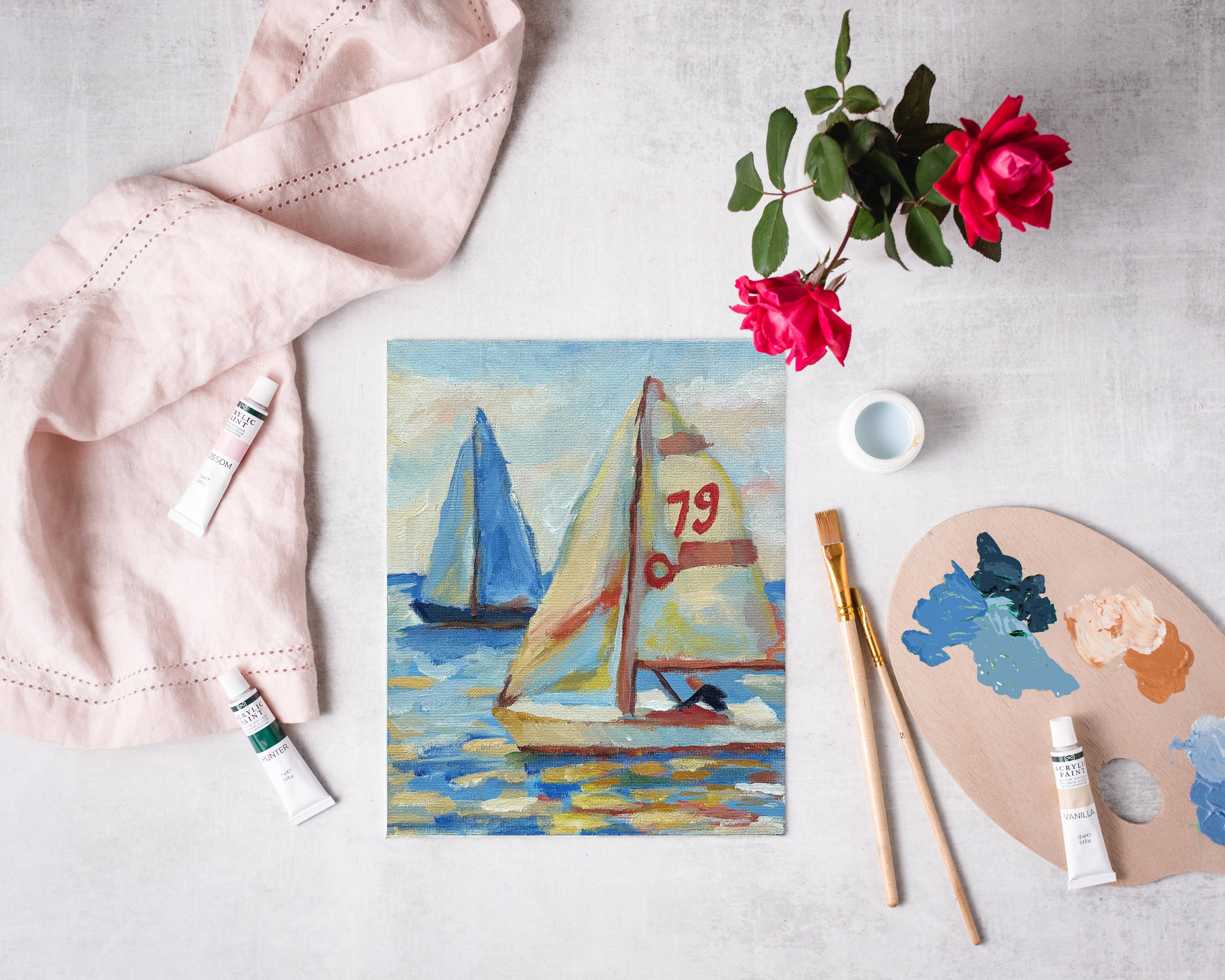 East Coast Regatta Impressionist Painting Kit