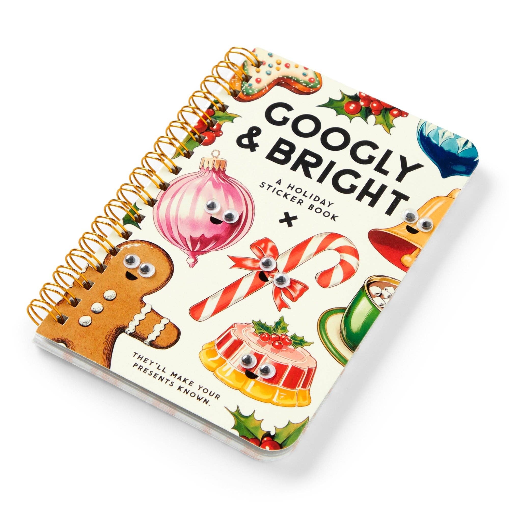 Googly & Bright Holiday Sticker Book by Brass Monkey