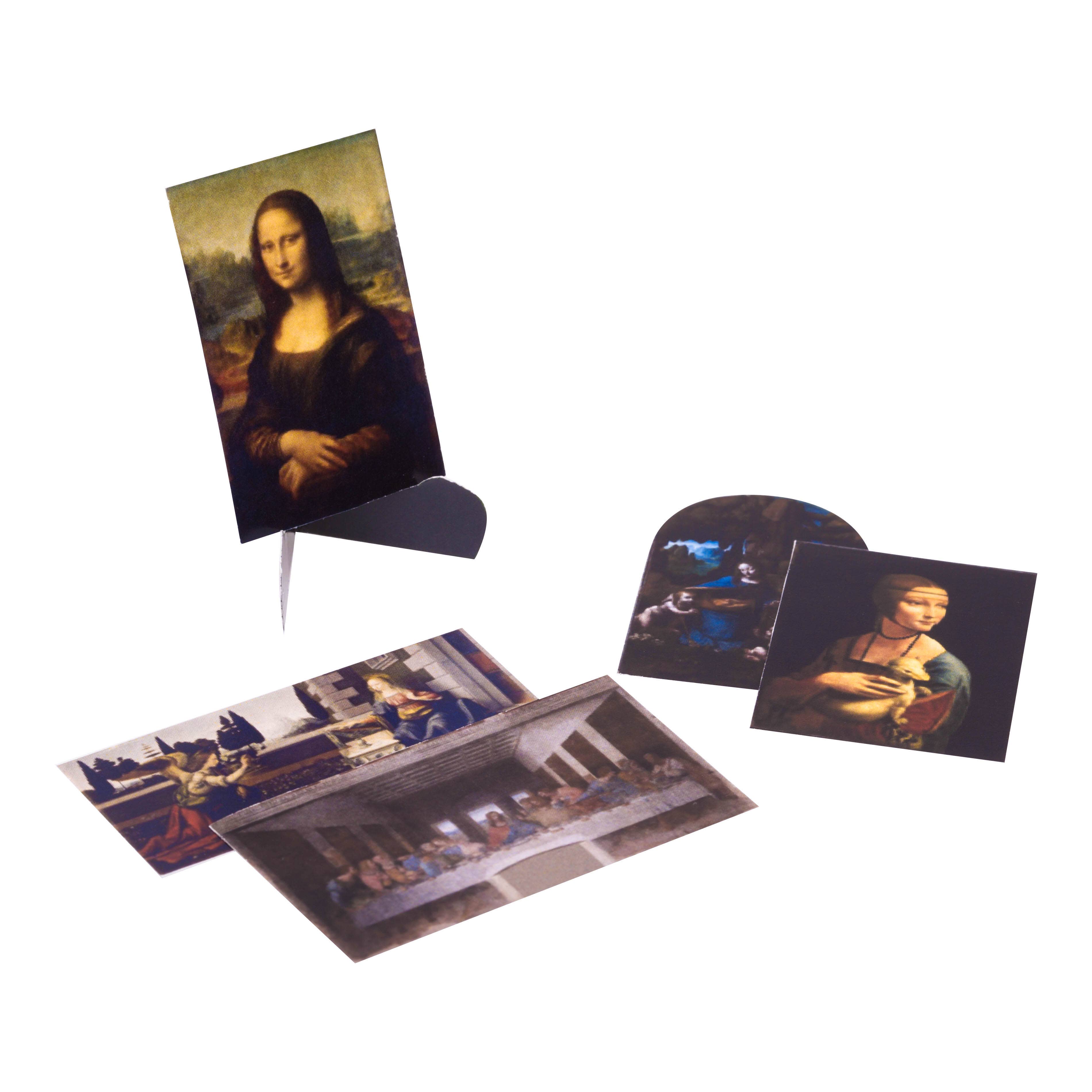 Leonardo da Vinci Figurine | 5" Art History Collectible | Glow-in-the-Dark Features