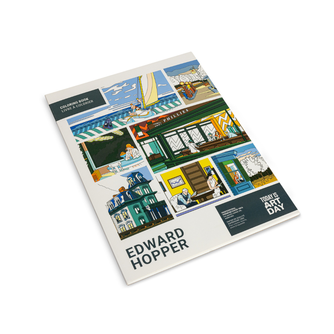 Edward Hopper Coloring Book | 12 Masterpieces | Thick Premium Paper
