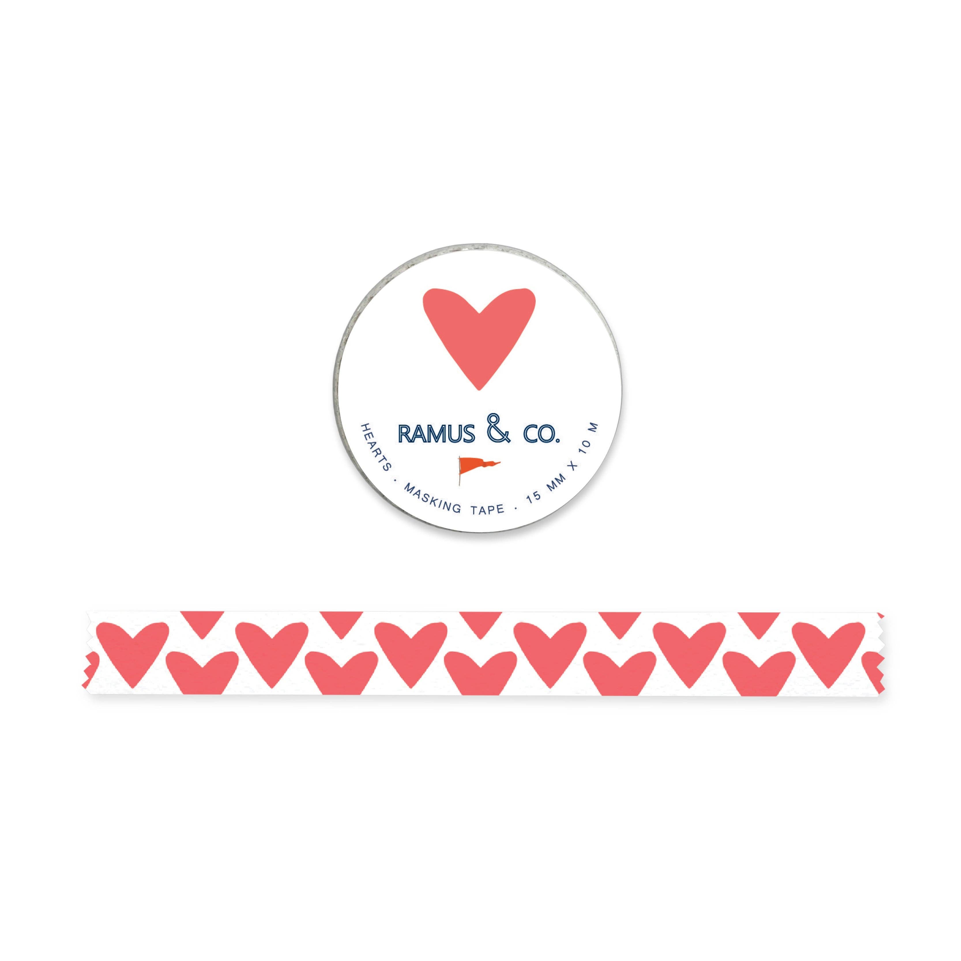Hearts Masking Tape