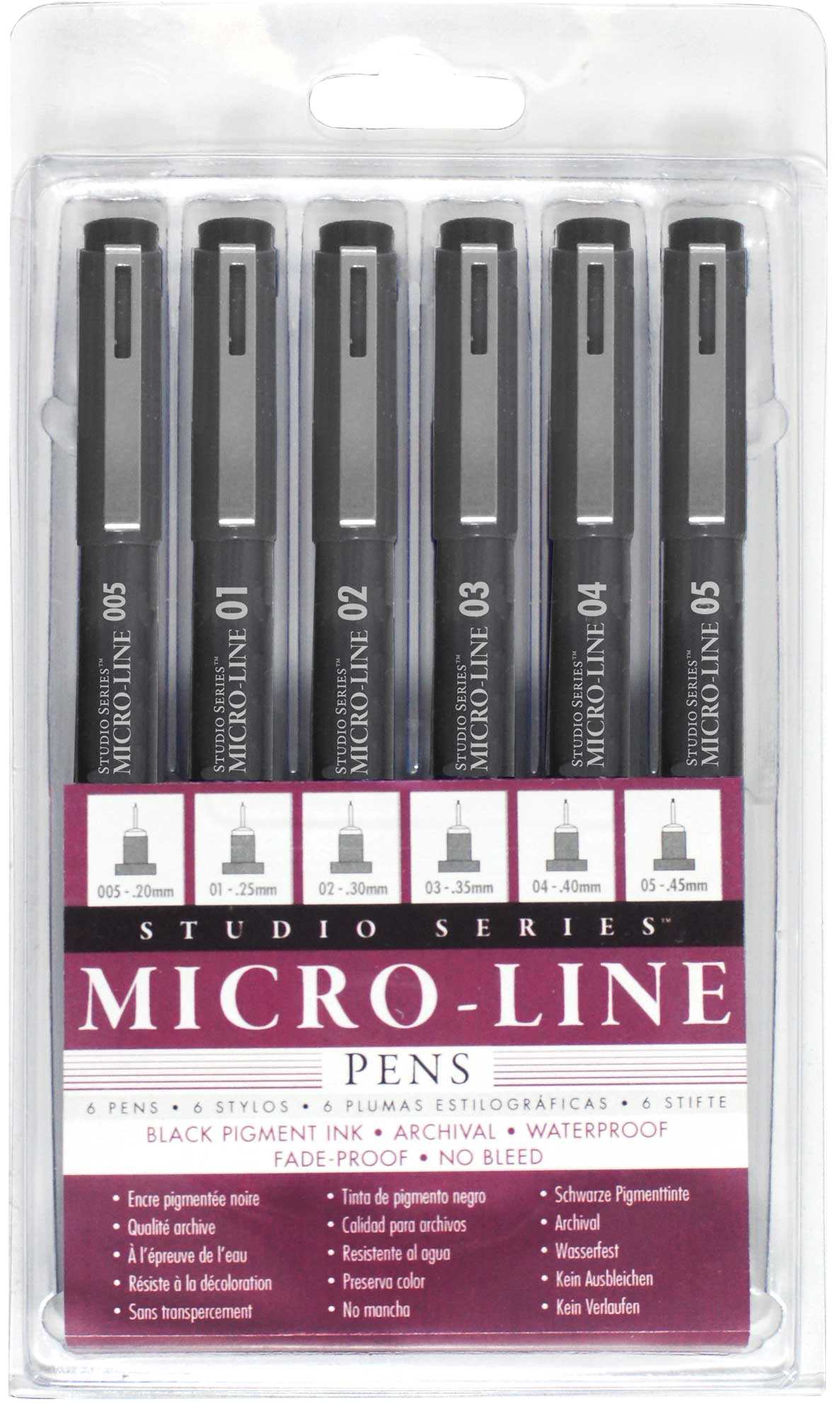 Studio Series Micro-Line Pen Set – Set of 6