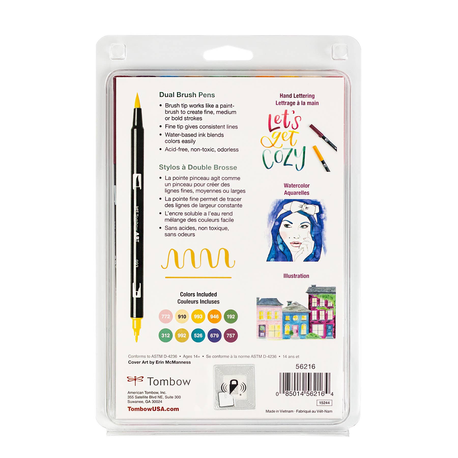 Tombow Dual Brush Pen Art Markers – Cottage Palette (10-Pack)