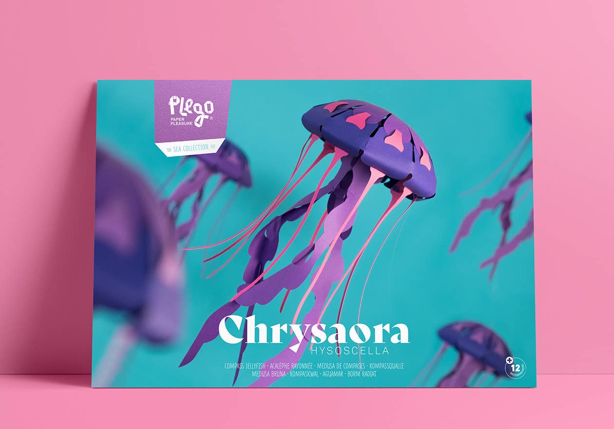 Jellyfish 3D Paper Figure by Plego | Sea Collection | No Glue Needed
