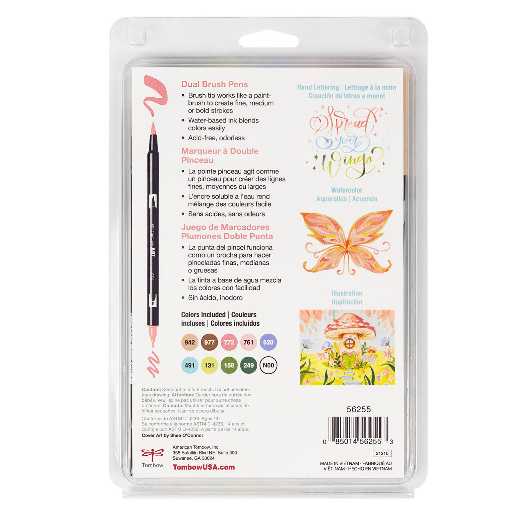 Tombow Dual Brush Pen Art Markers – Fairies Palette (10-Pack)