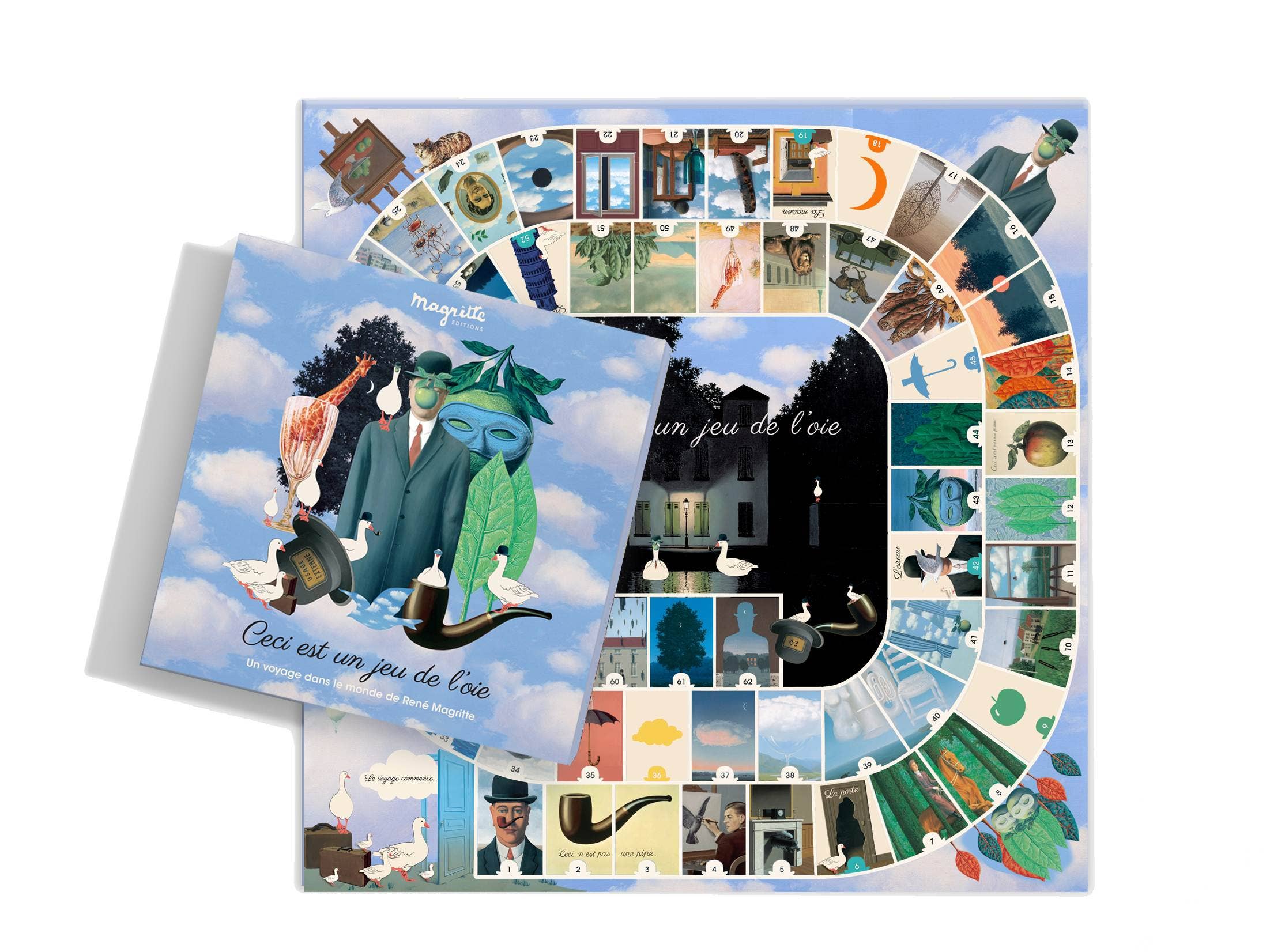 Magritte's Game of the Goose by Mon Petit Art | Surrealist Board Game | Ages 6+