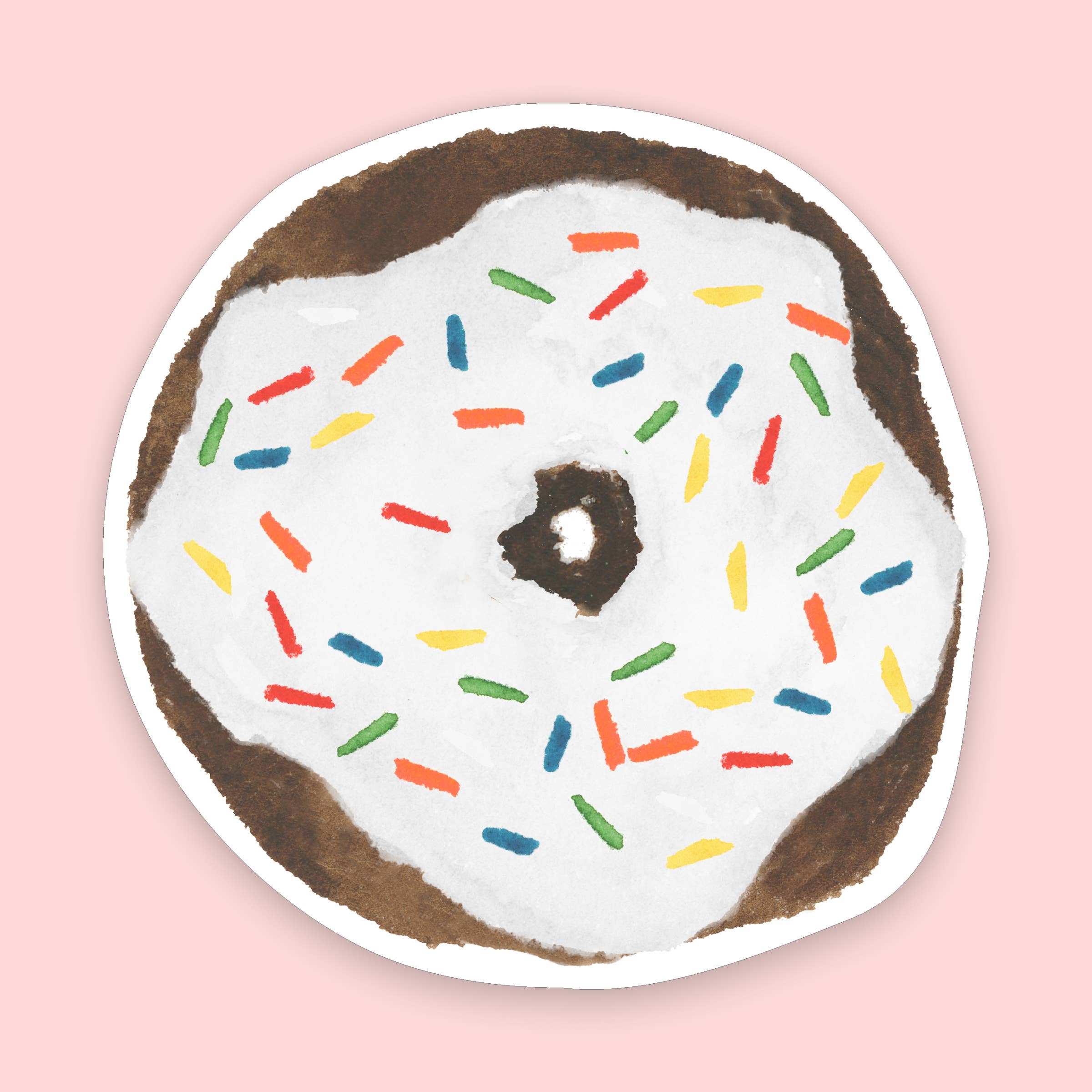 Frosted Chocolate Donut Sticker | 3"