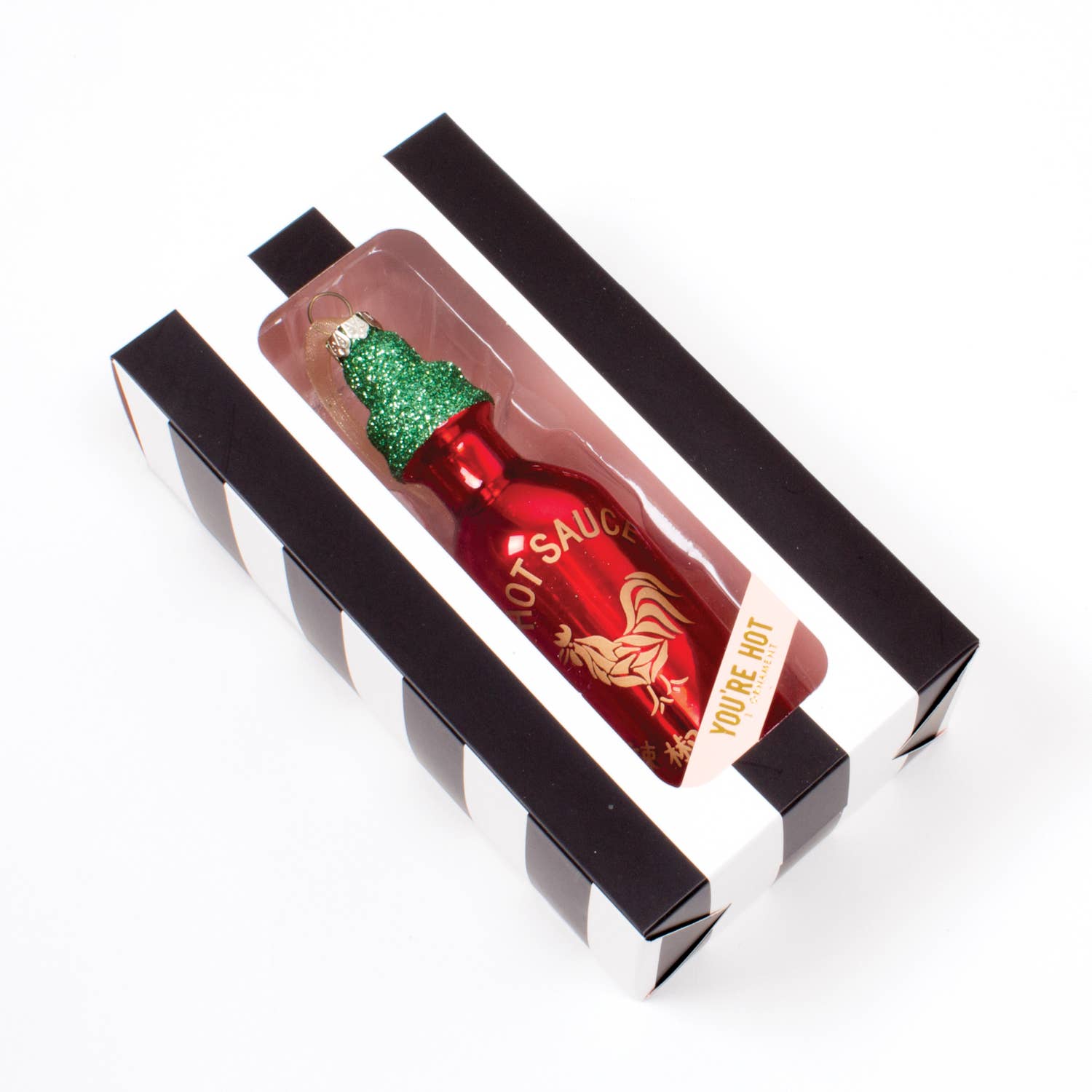 Hot Sauce Glass Ornament — Boxed