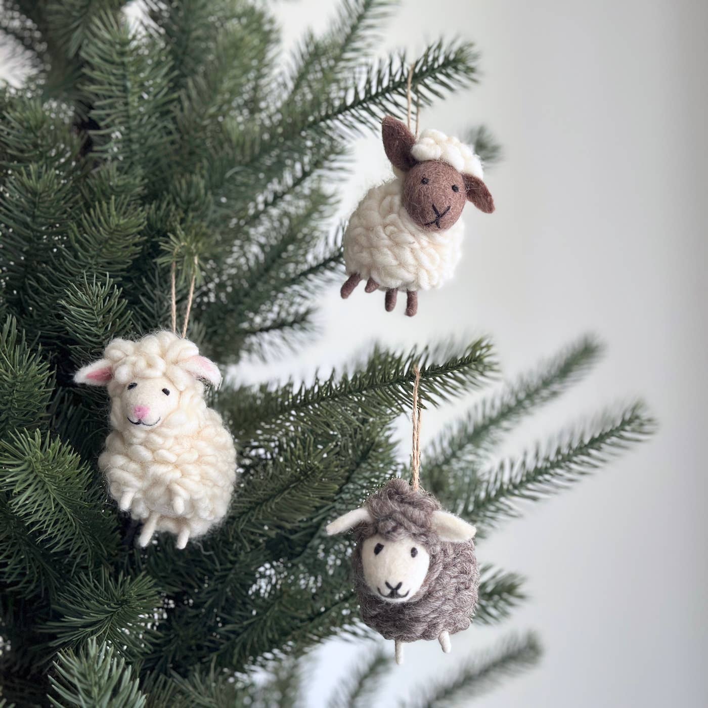 Felt Sheep Ornament Assorted Colors