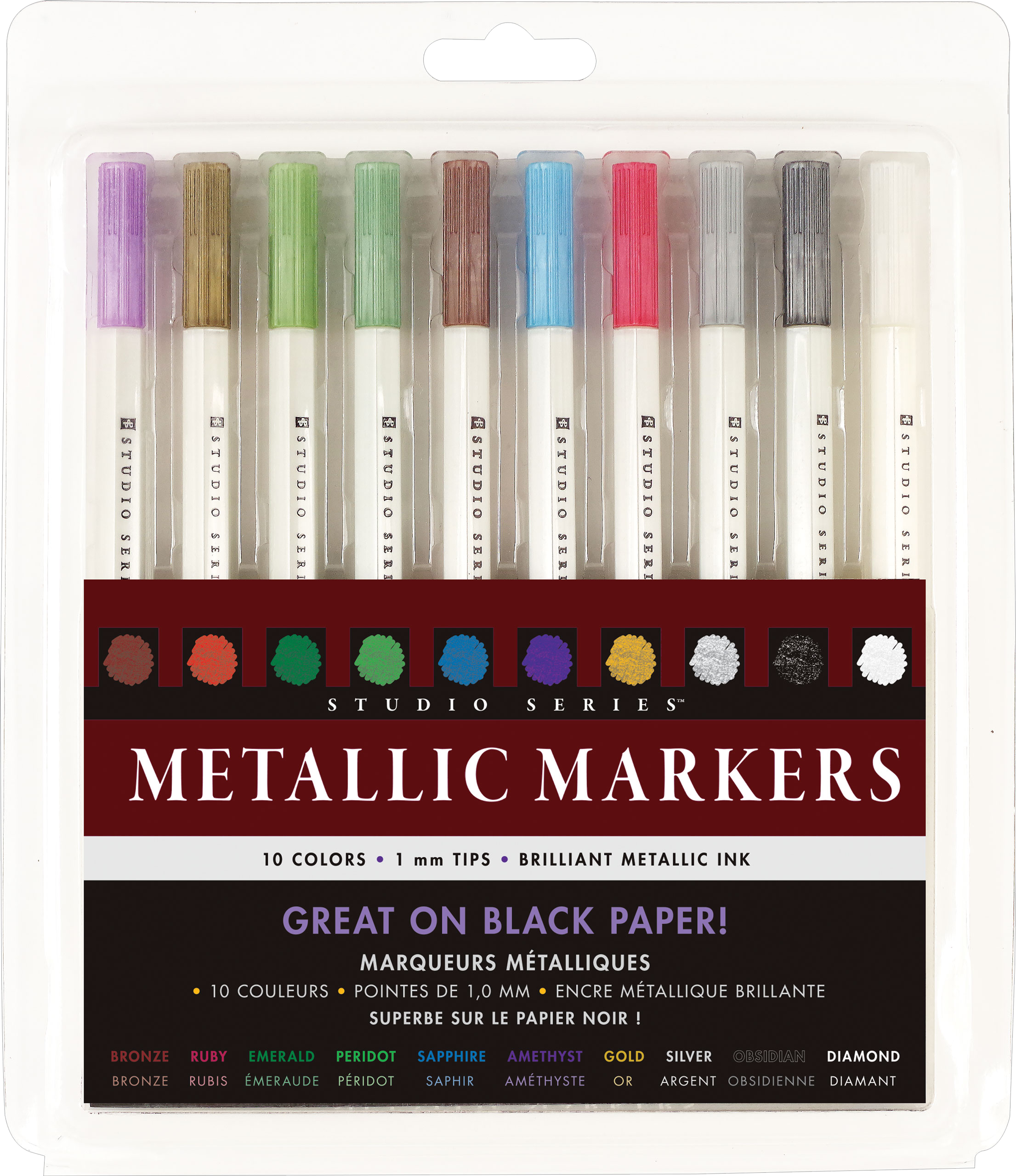 Studio Series Metallic Markers – Set of 10