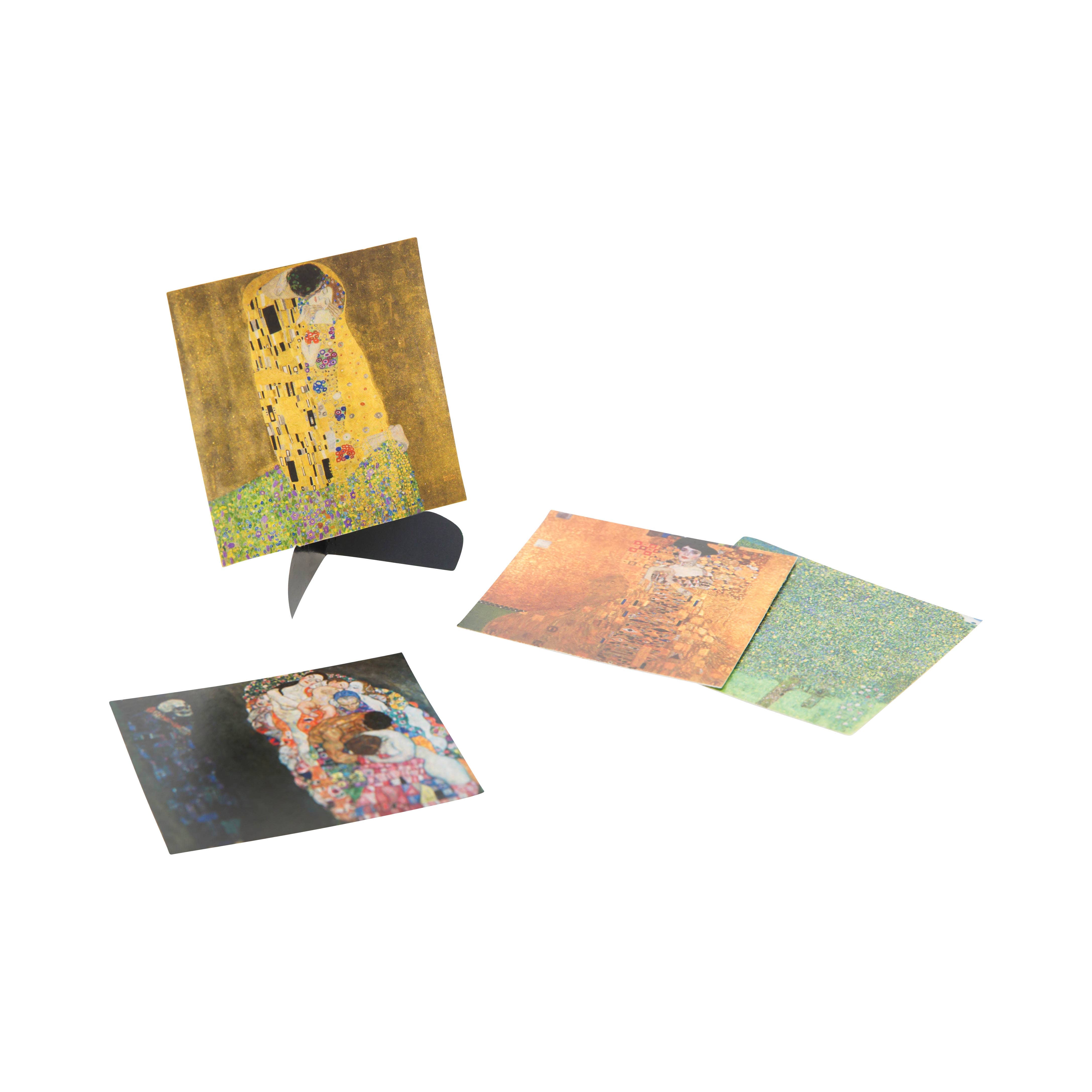 Gustav Klimt Figurine | 5" Art History Collectible | Golden Phase Stickers