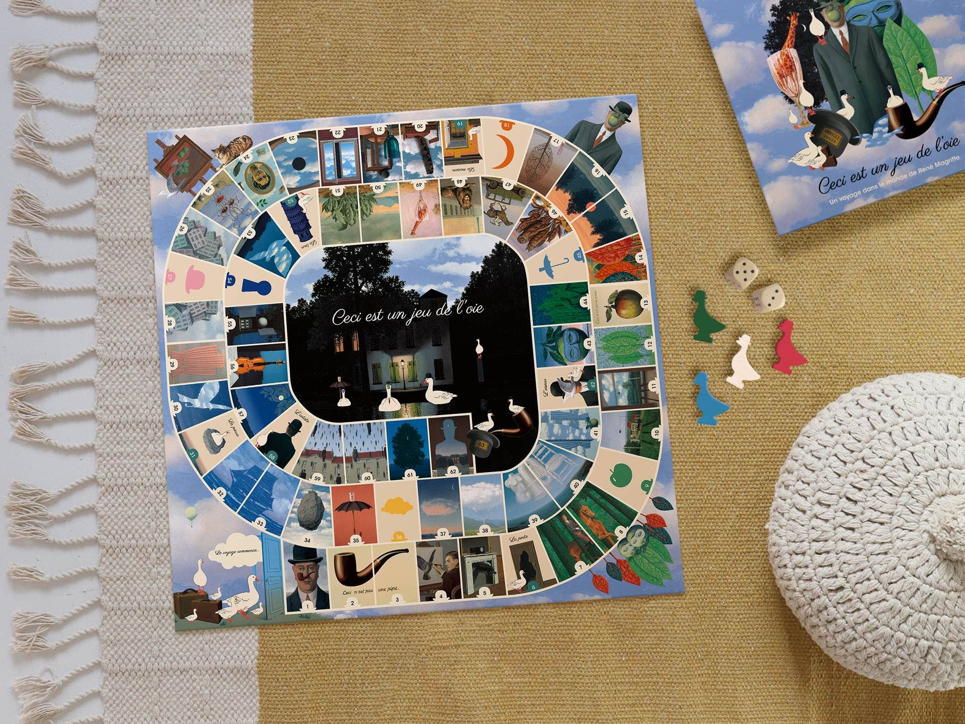 Magritte's Game of the Goose by Mon Petit Art | Surrealist Board Game | Ages 6+