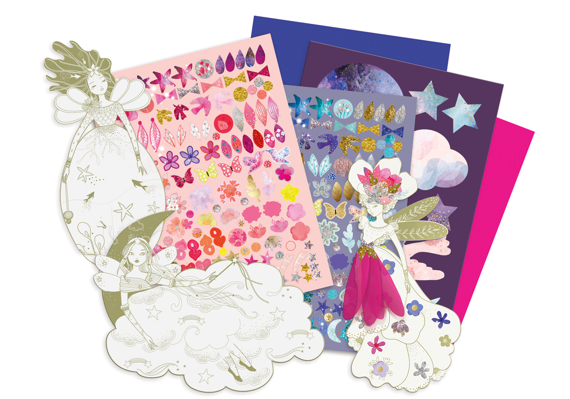 Sublime Fairies Creative Kit by Mon Petit Art | Fashion Design & Glow-in-the-Dark | Ages 7+