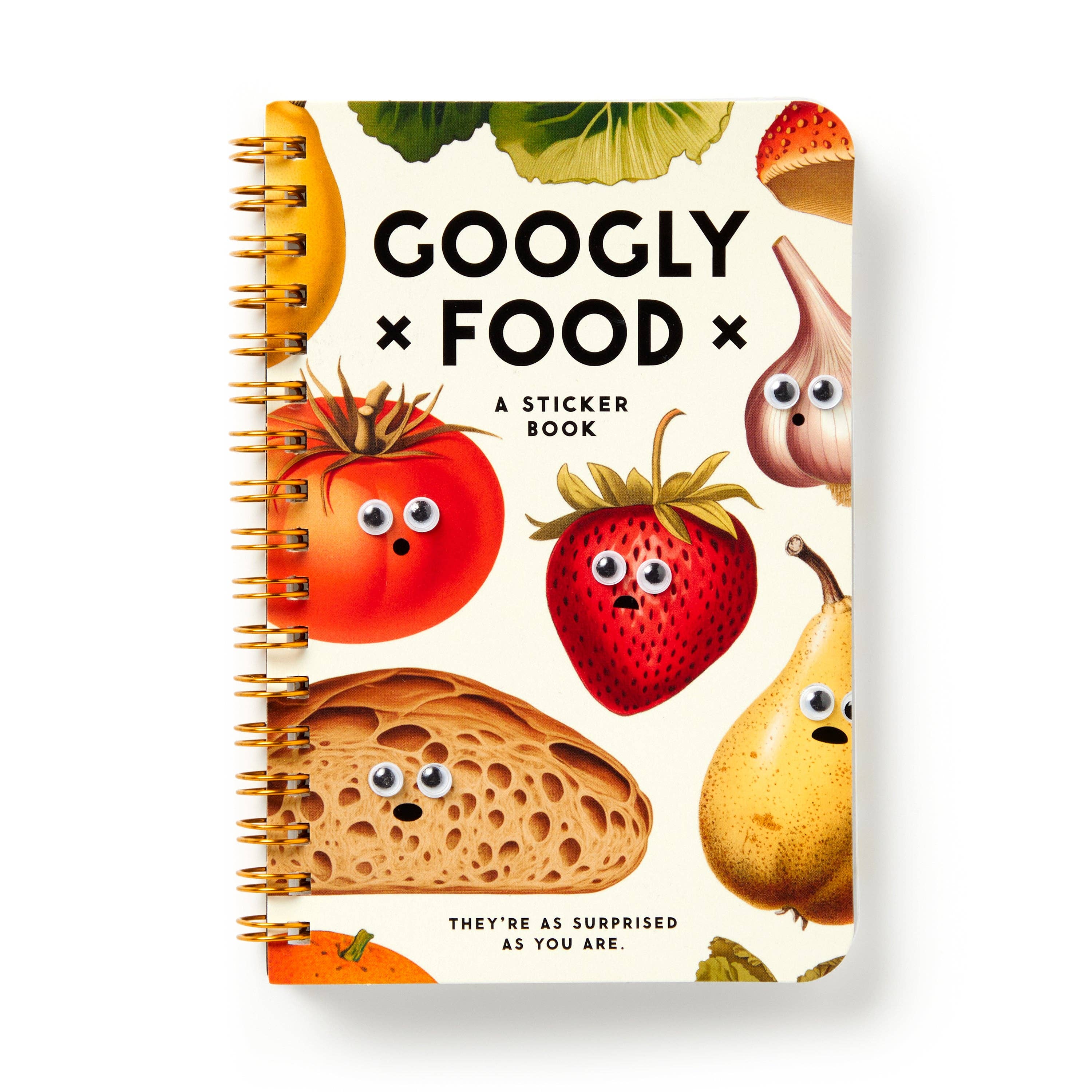 Googly Food Sticker Book by Brass Monkey