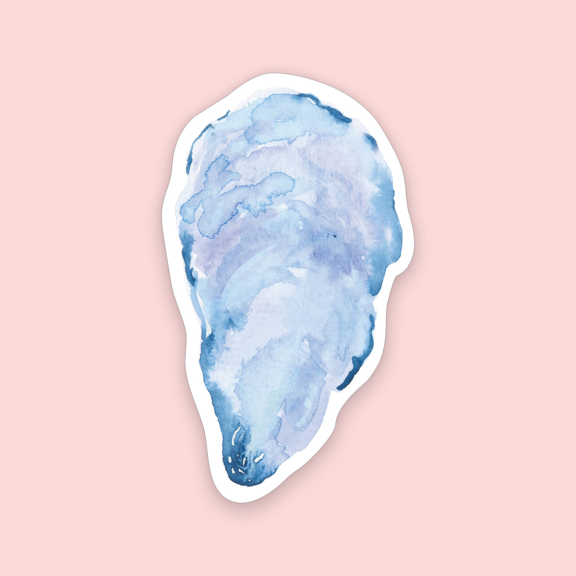 Mussel Shell Sticker | Oyster Shell Sticker | 1.8" x 3"