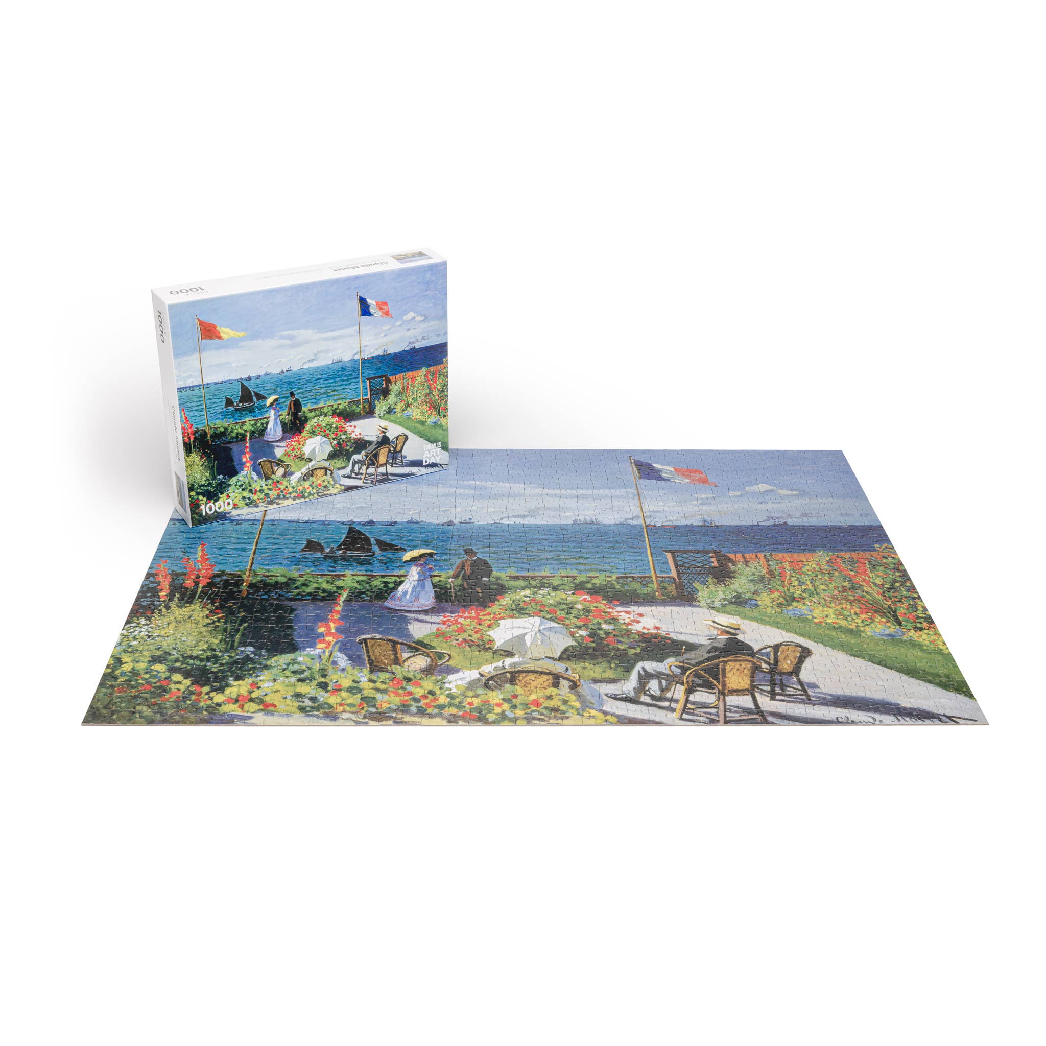 Monet Garden at Sainte-Adresse Puzzle | 1,000 Pieces | 27.5" x 19.5"