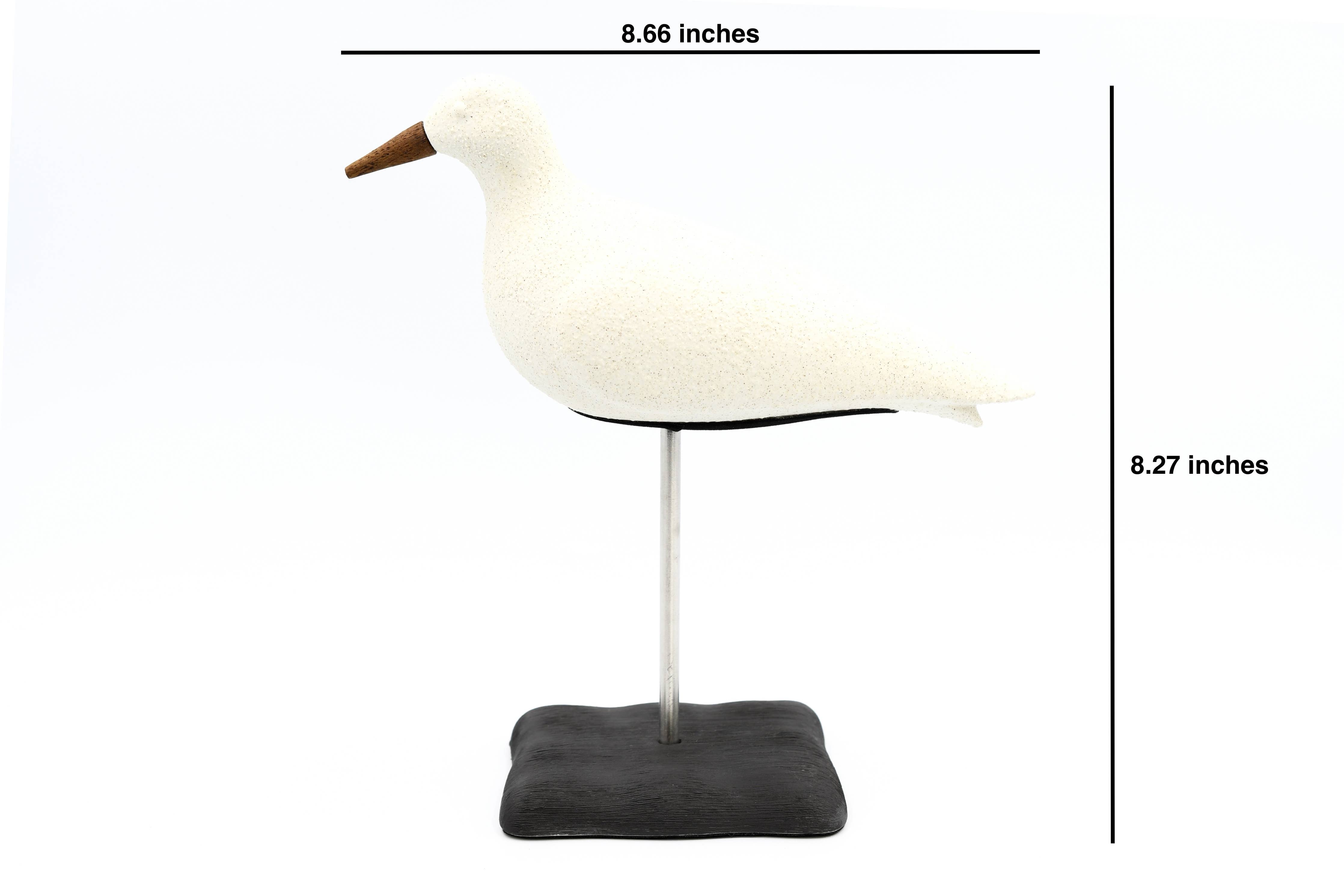 Seagull Sculpture – Handcrafted Ceramic