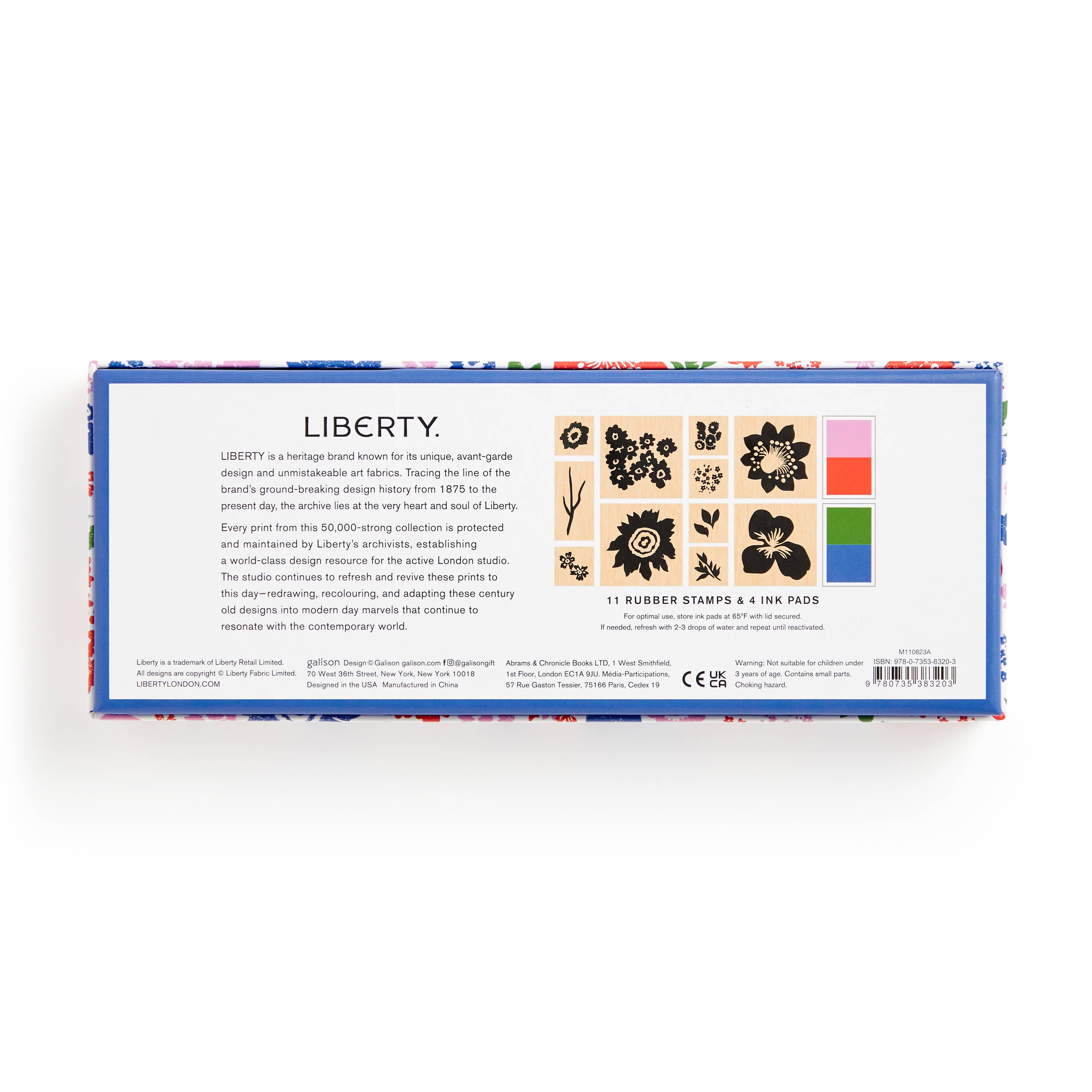 Liberty Classic Floral Rubber Stamp Set