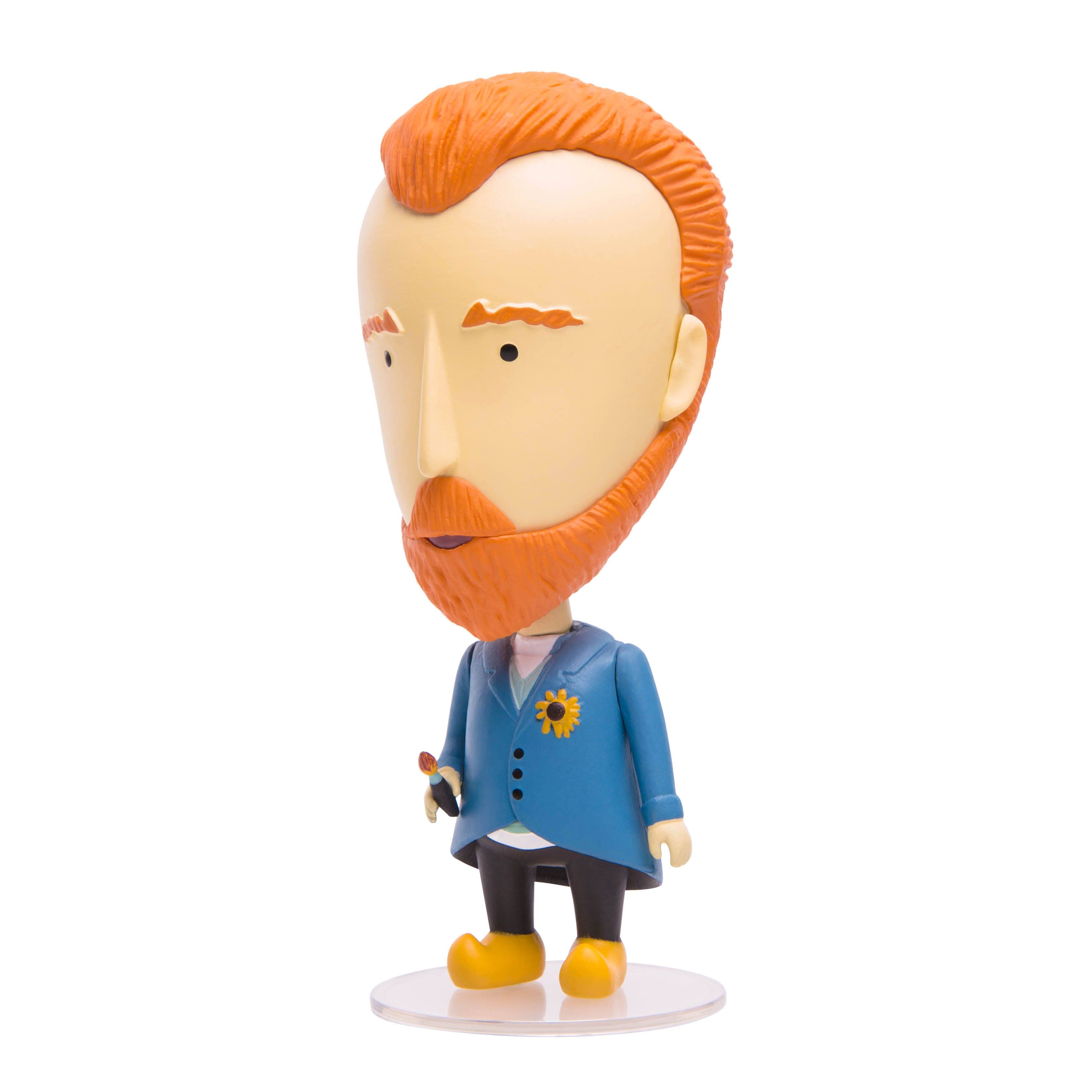 Vincent van Gogh Figurine | 5" Art History Collectible | 2 Removable Ears + Bandaged Ear