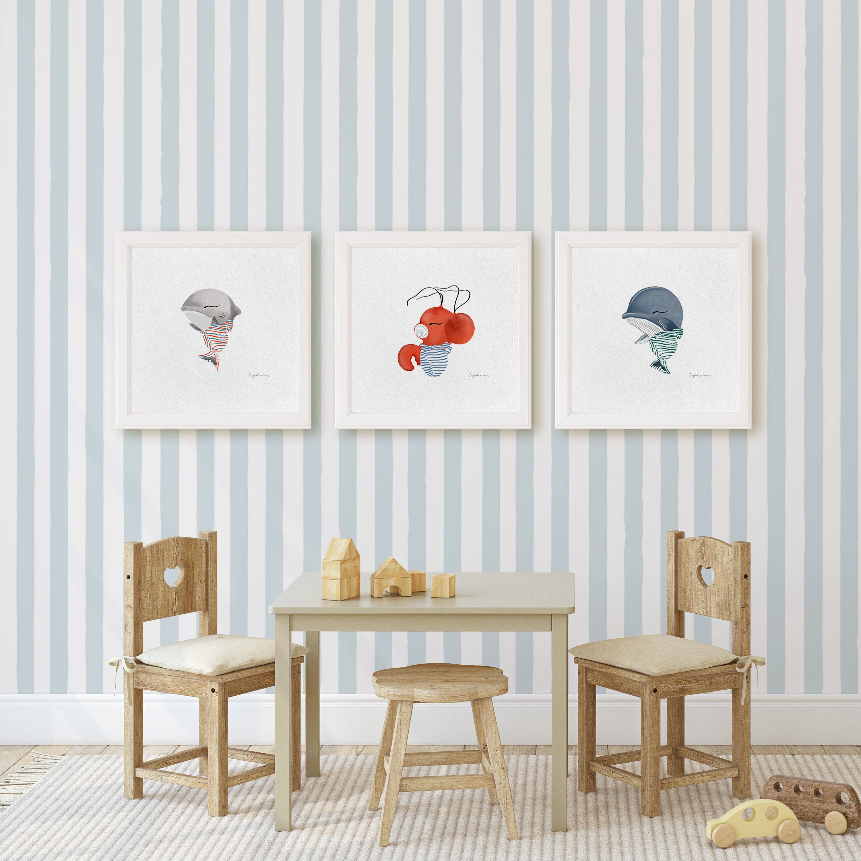 Baby Lobstah Art Print 12 x 12