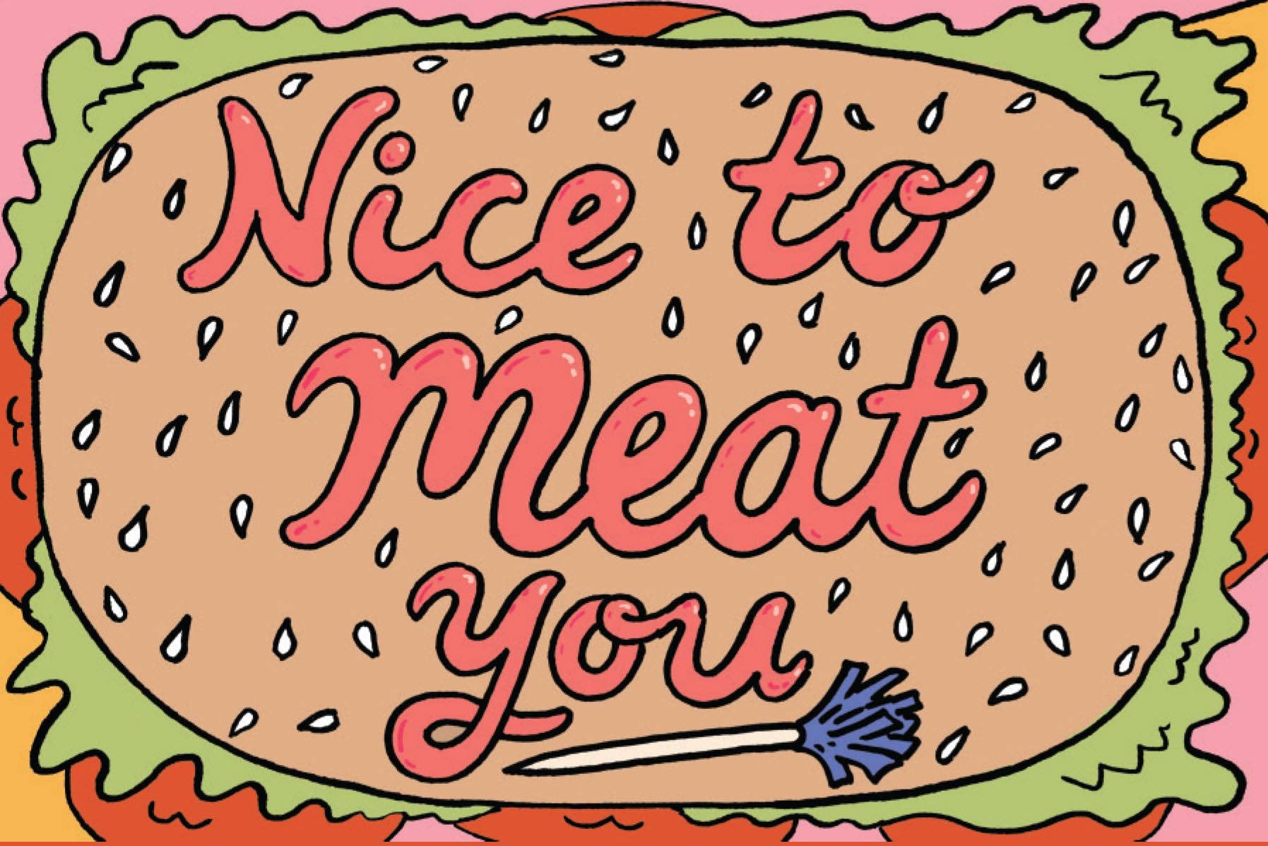 Meat Cute Pop-Up Notecard Set