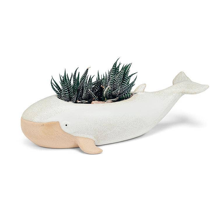 Long Whale Planter — Stoneware