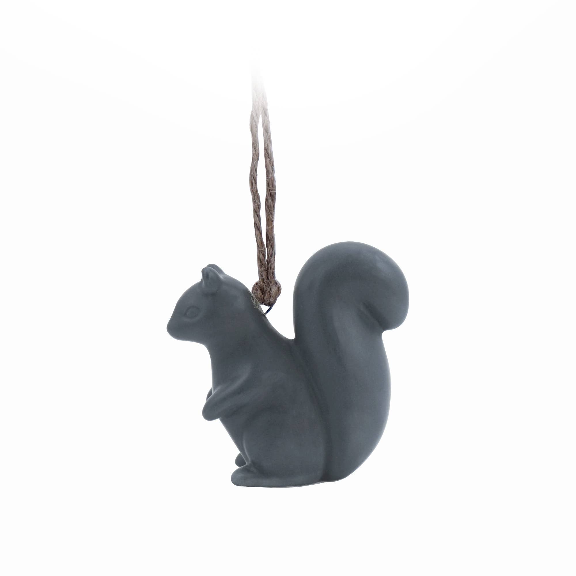 Woodland Folk “Navy Squirrel” Ceramic Hanging Decoration