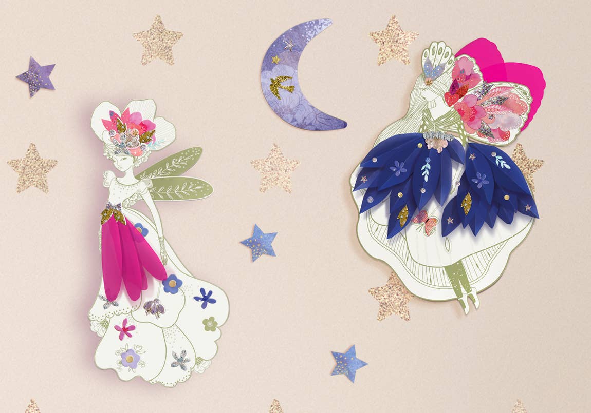 Sublime Fairies Creative Kit by Mon Petit Art | Fashion Design & Glow-in-the-Dark | Ages 7+