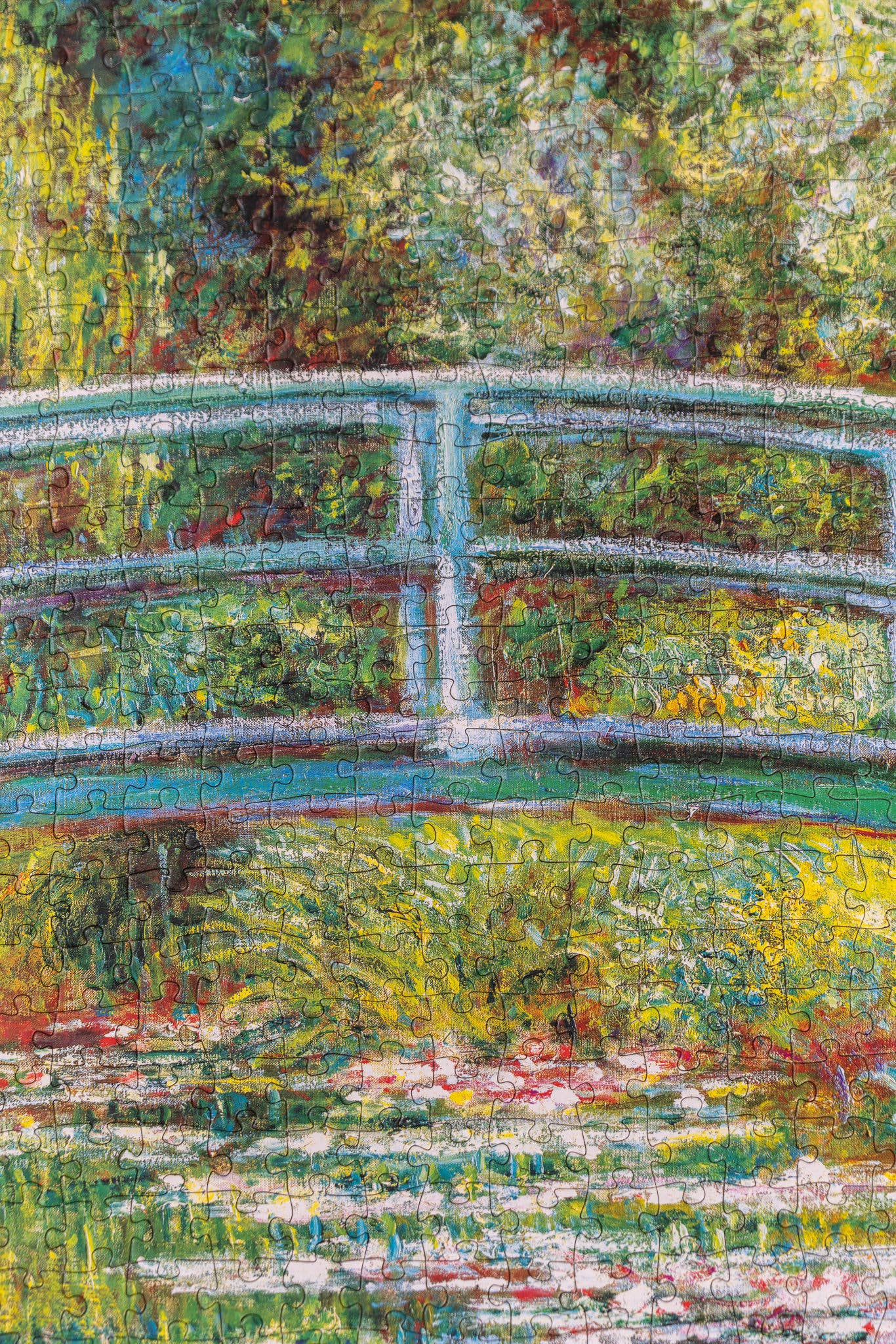 Monet Bridge over a Pond of Water Lilies Puzzle | 1,000 Pieces | 19.5" x 27.5"
