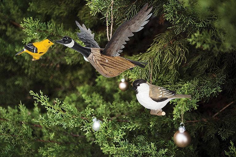 Flying Canada Goose Ornament