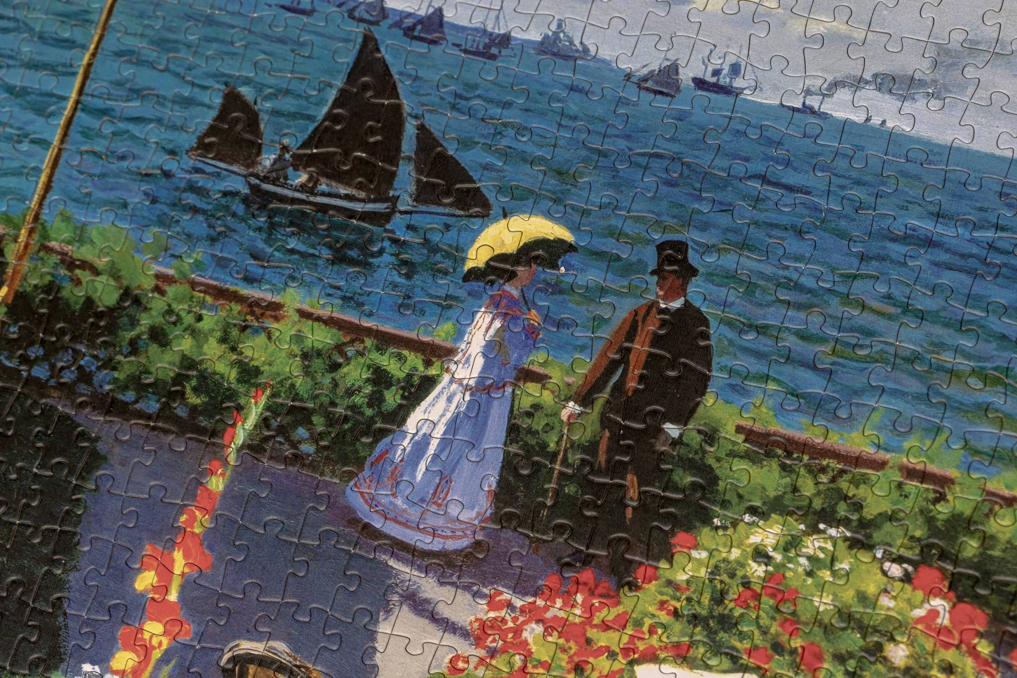 Monet Garden at Sainte-Adresse Puzzle | 1,000 Pieces | 27.5" x 19.5"