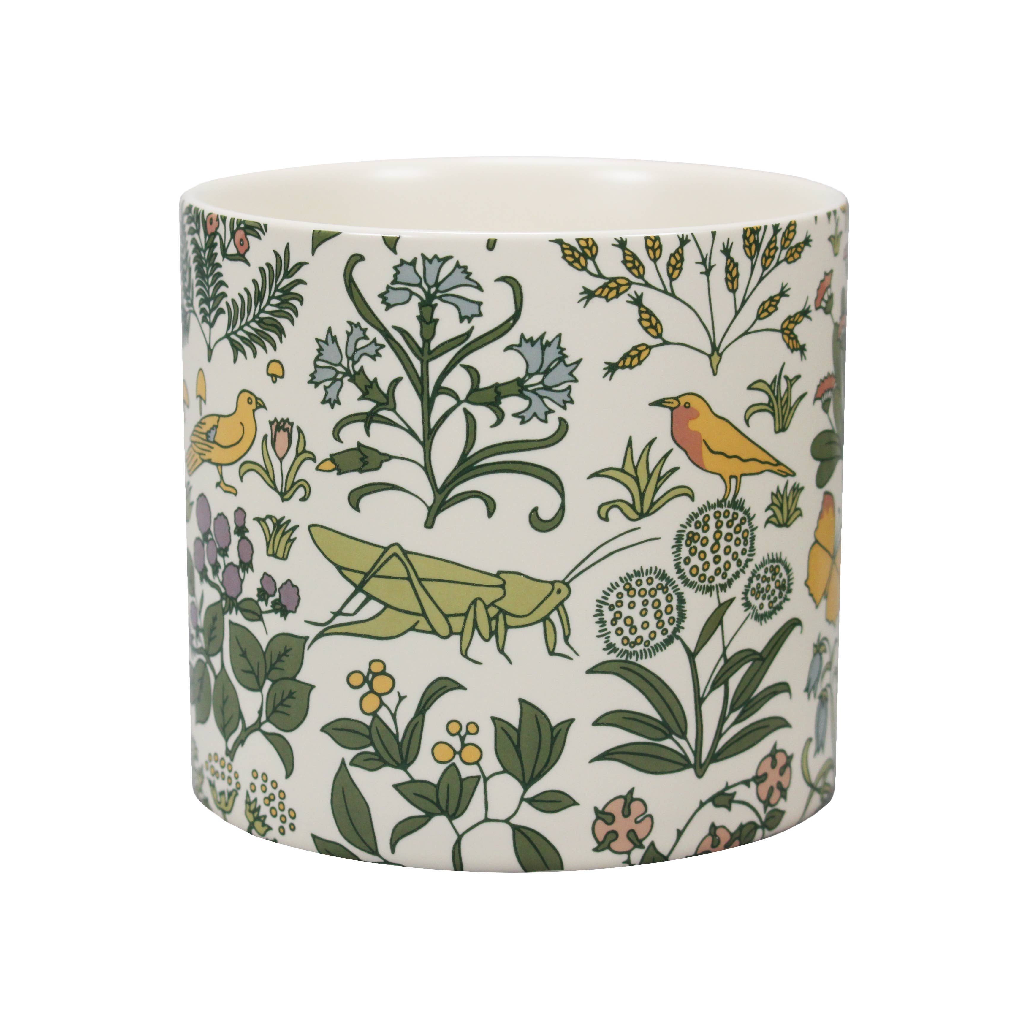 Voysey Apothecary Botanical Garden Ceramic Plant Pot