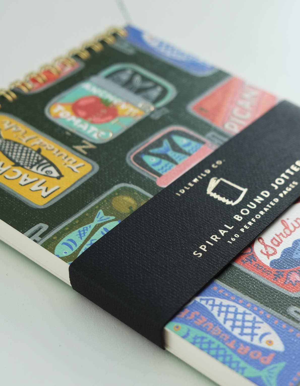 Tinned Fish Spiral Jotter — 5" × 7"