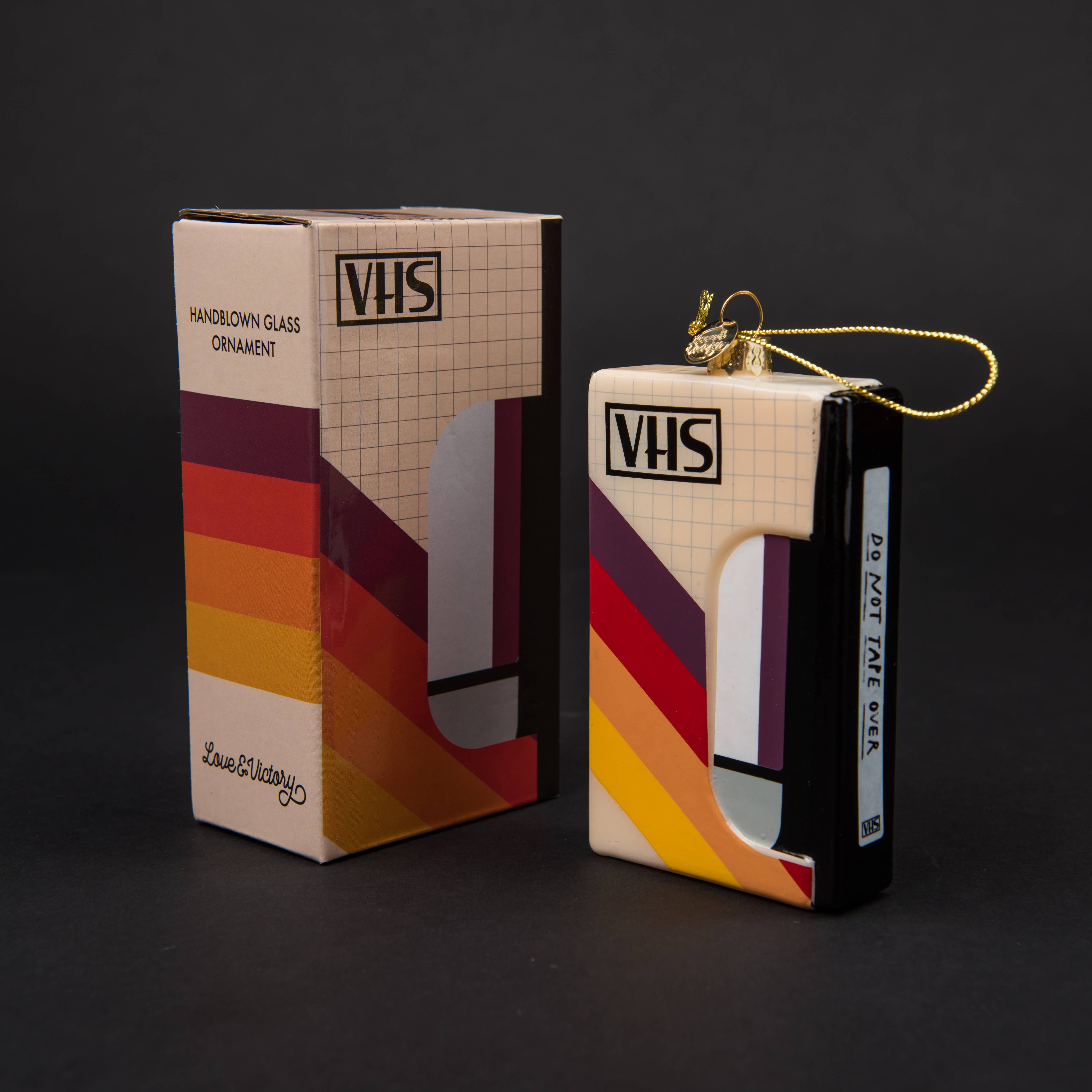 HS Tape Holiday Ornament — Hand-Blown Glass