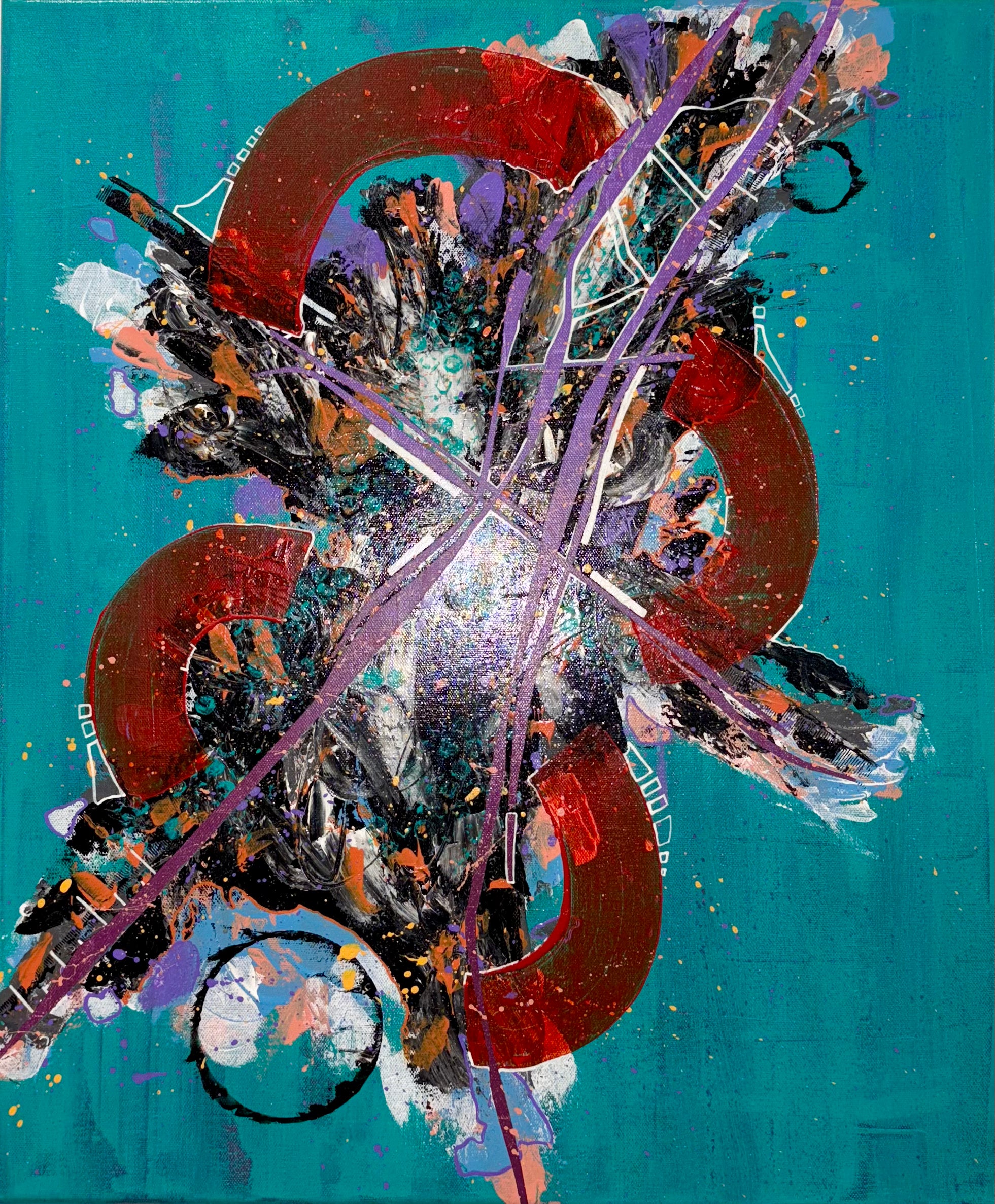 On a Whim No. 2 | 20" x 24" | Acrylic on Canvas (2021)