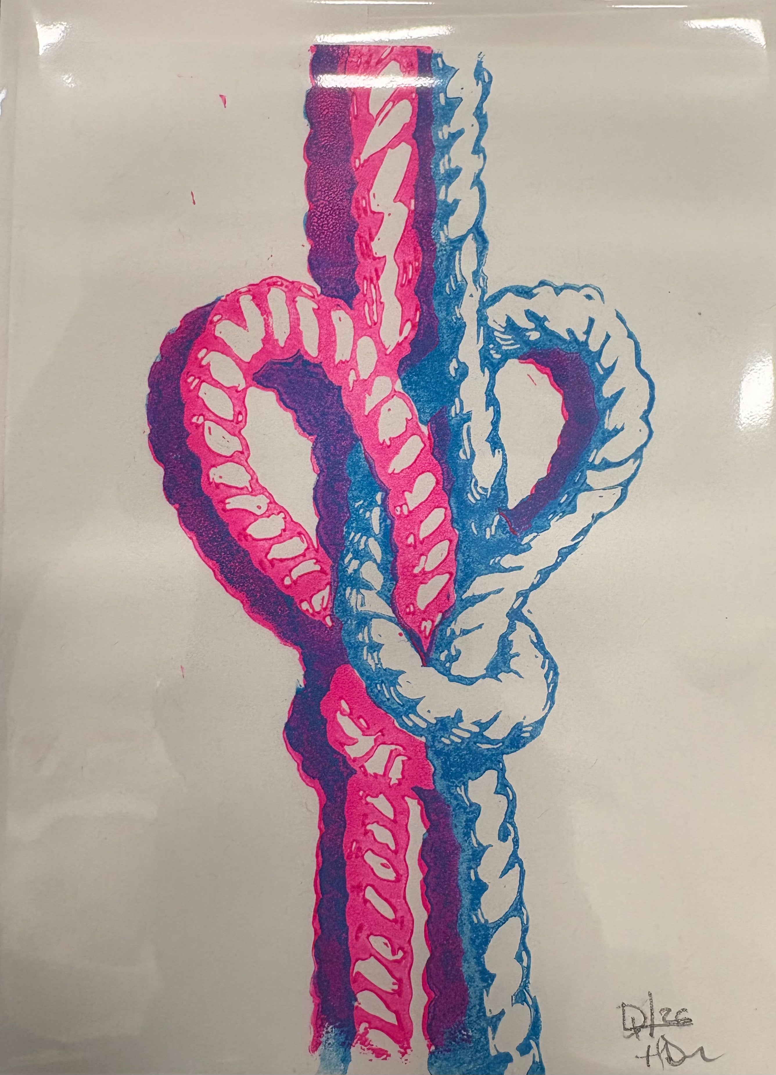 Rope Heart Card - Lil' Guy Prints