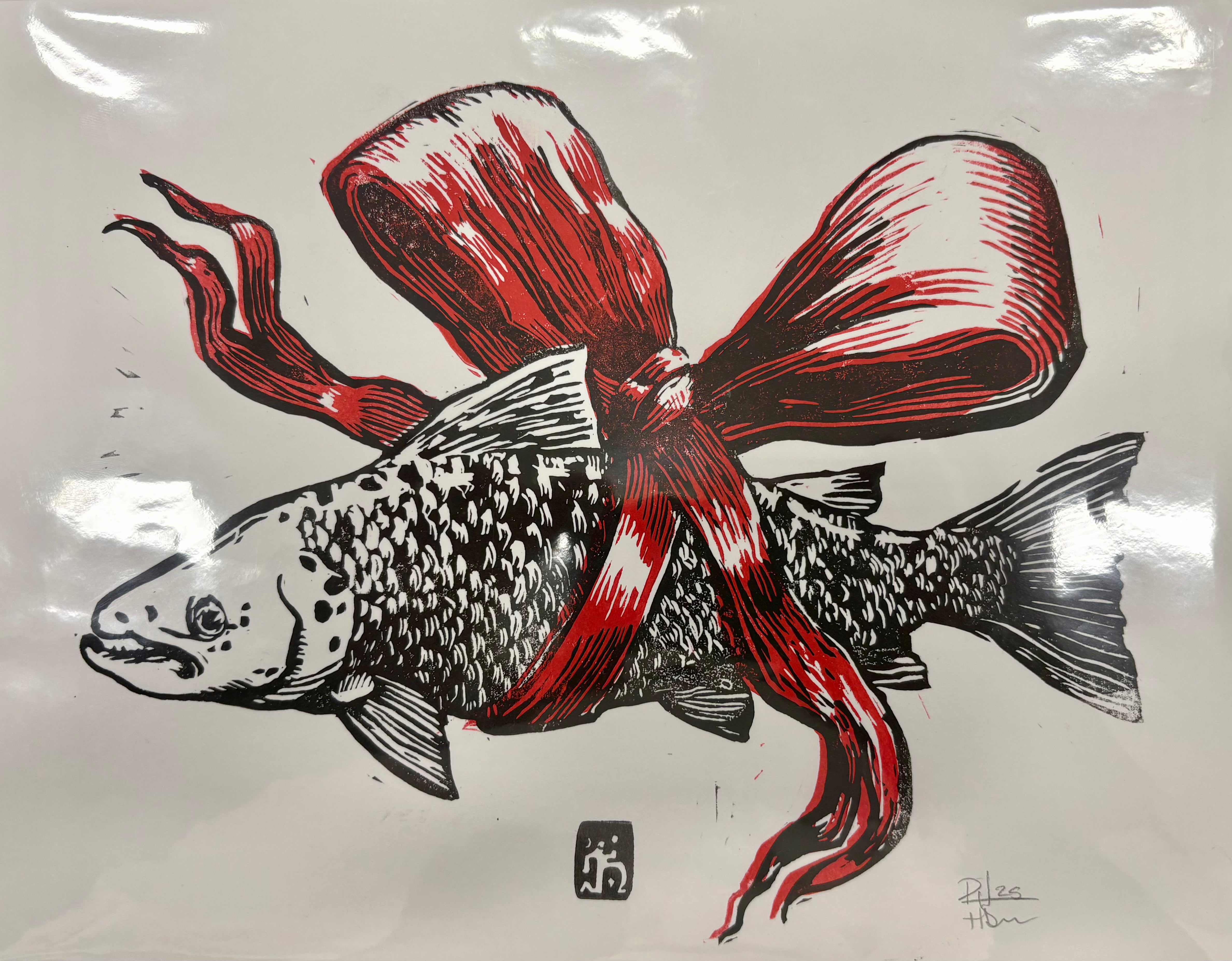 Salmon Bow - Lil' Guy Prints