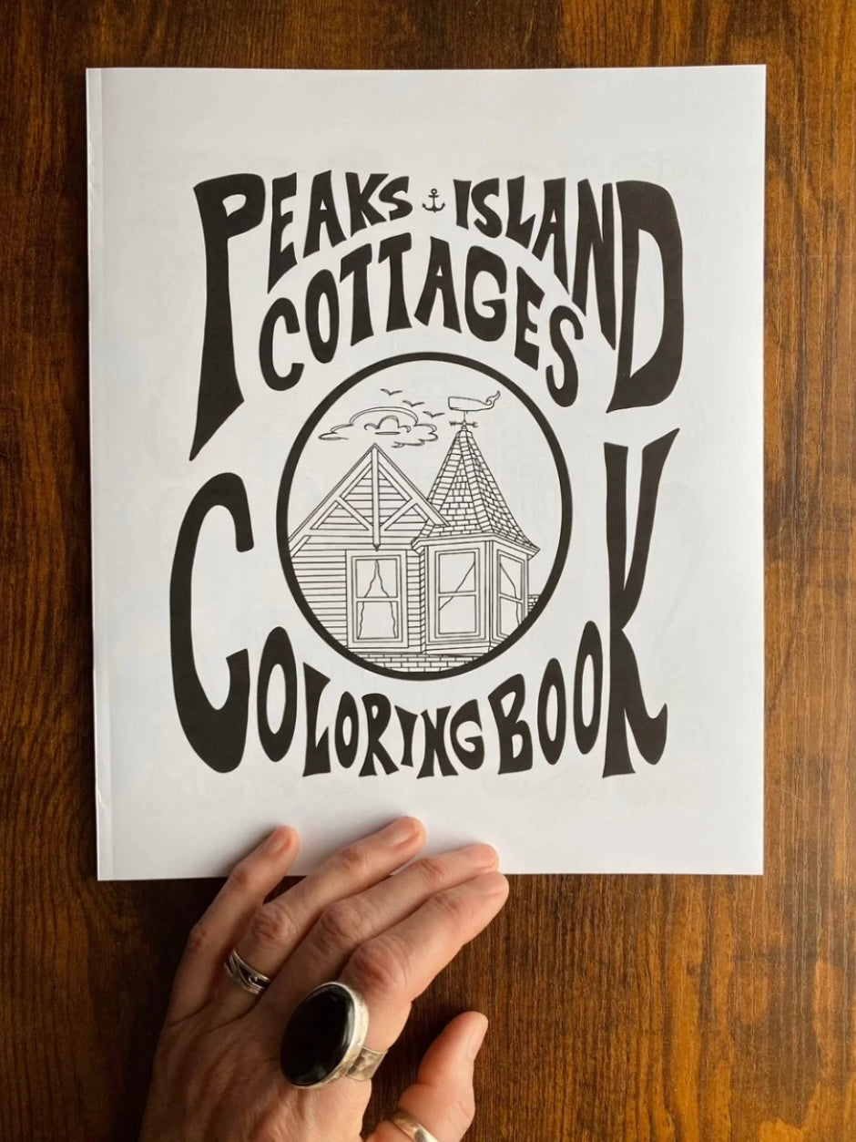 Peaks Island Cottages Coloring Book