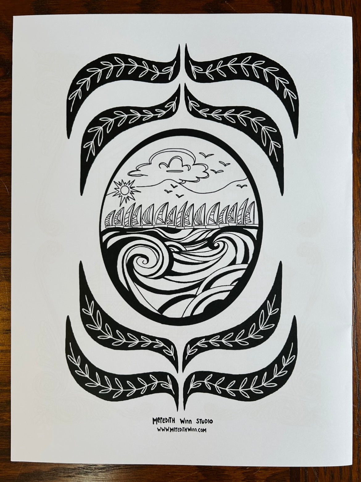 Peaks Island Cottages Coloring Book