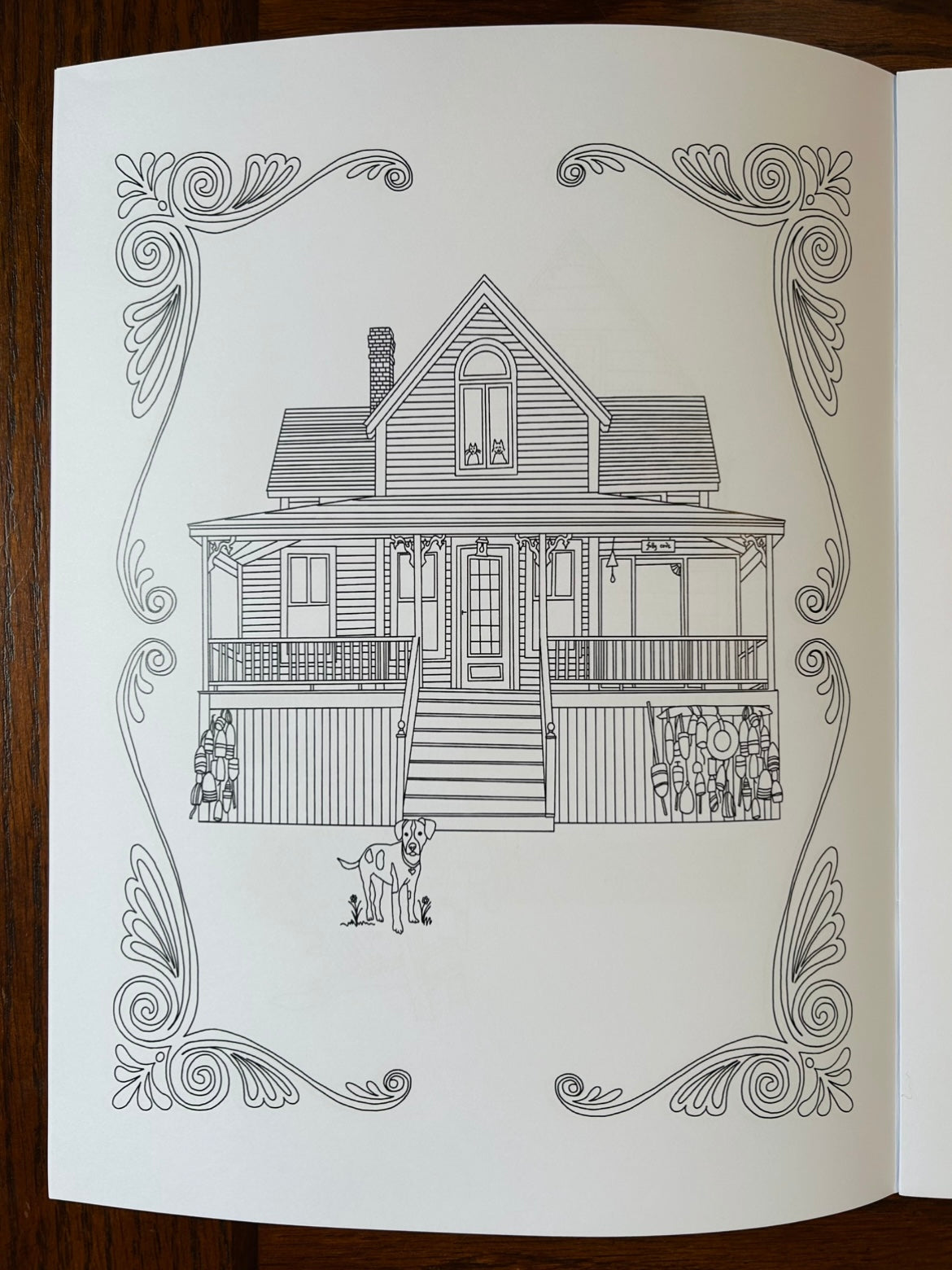 Peaks Island Cottages Coloring Book