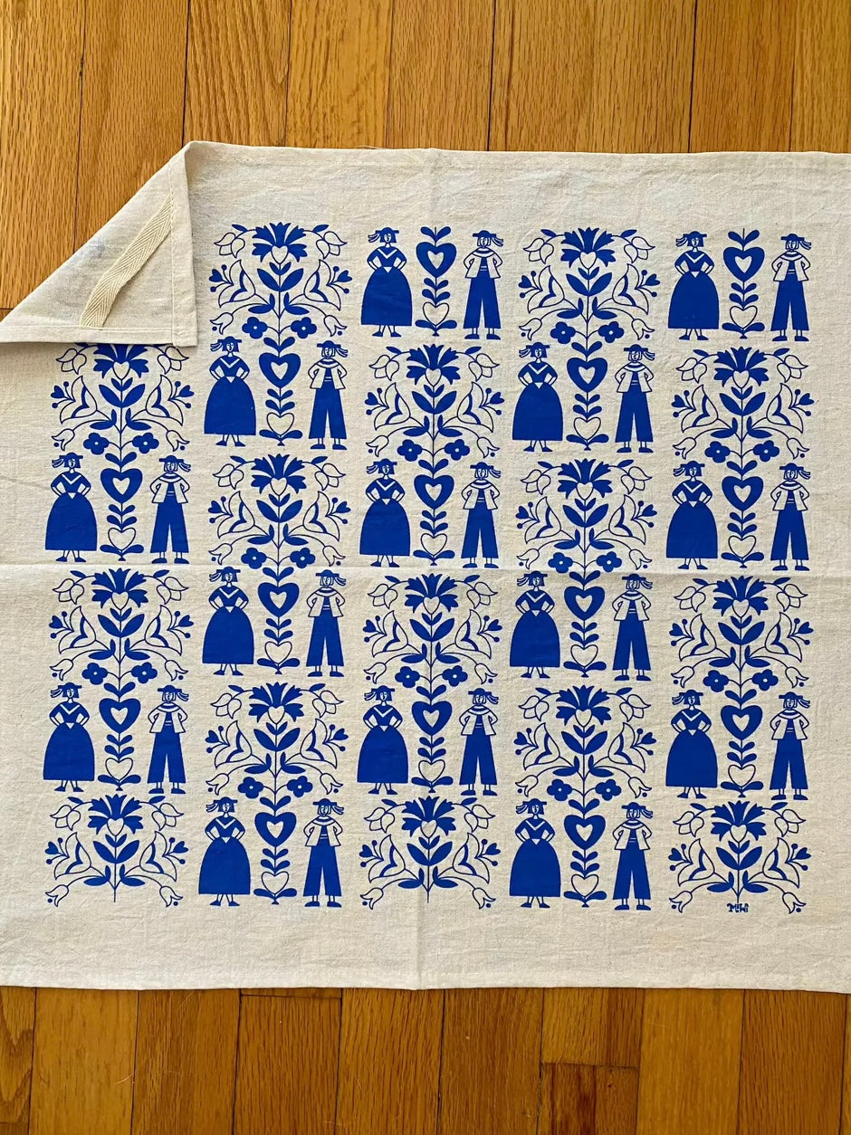 Folk Gardeners Tea Towel