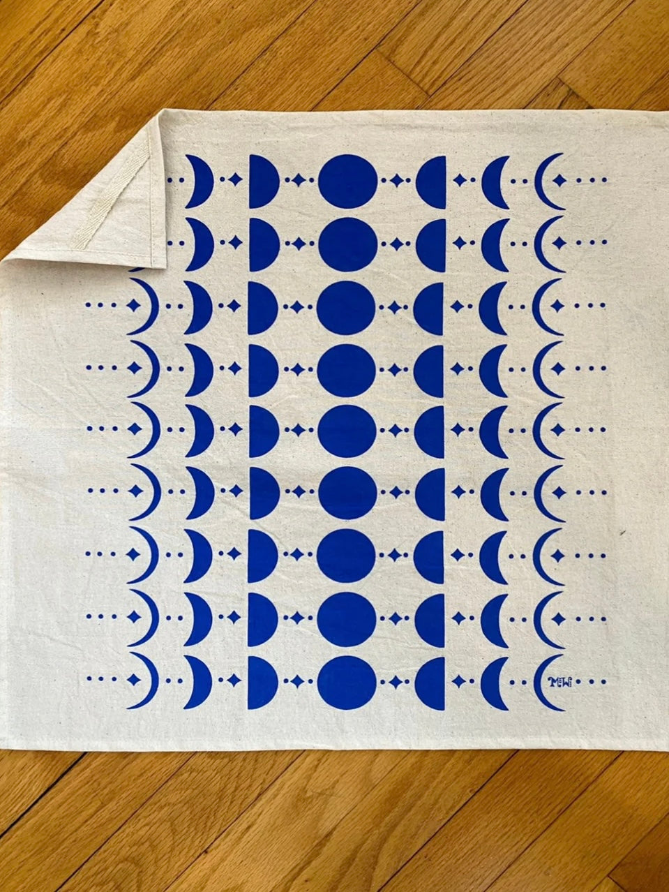 Blue Moon Phase Tea Towel
