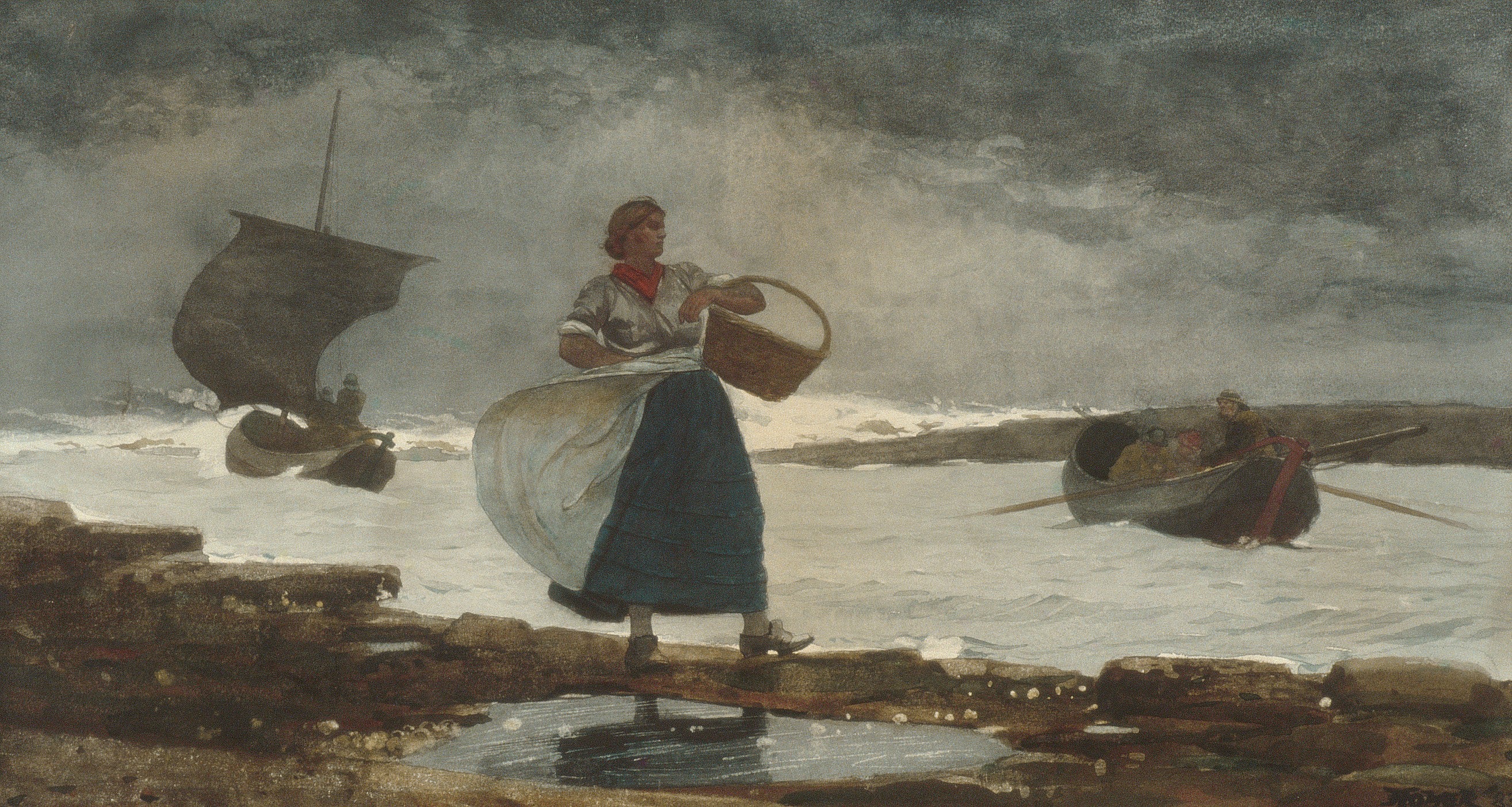 Inside The Bar - Winslow Homer 1883