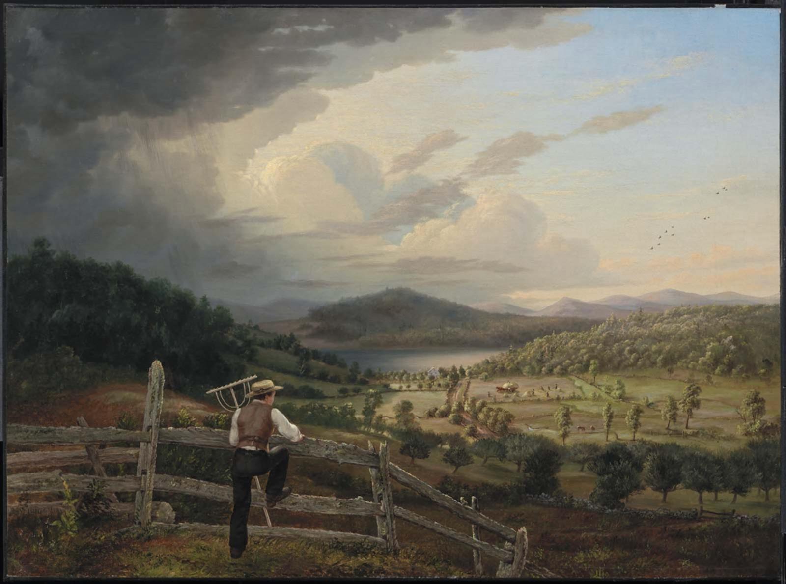 John Bradley Hudson, Jr. – Haying at Lapham’s Farm, Auburn, Maine