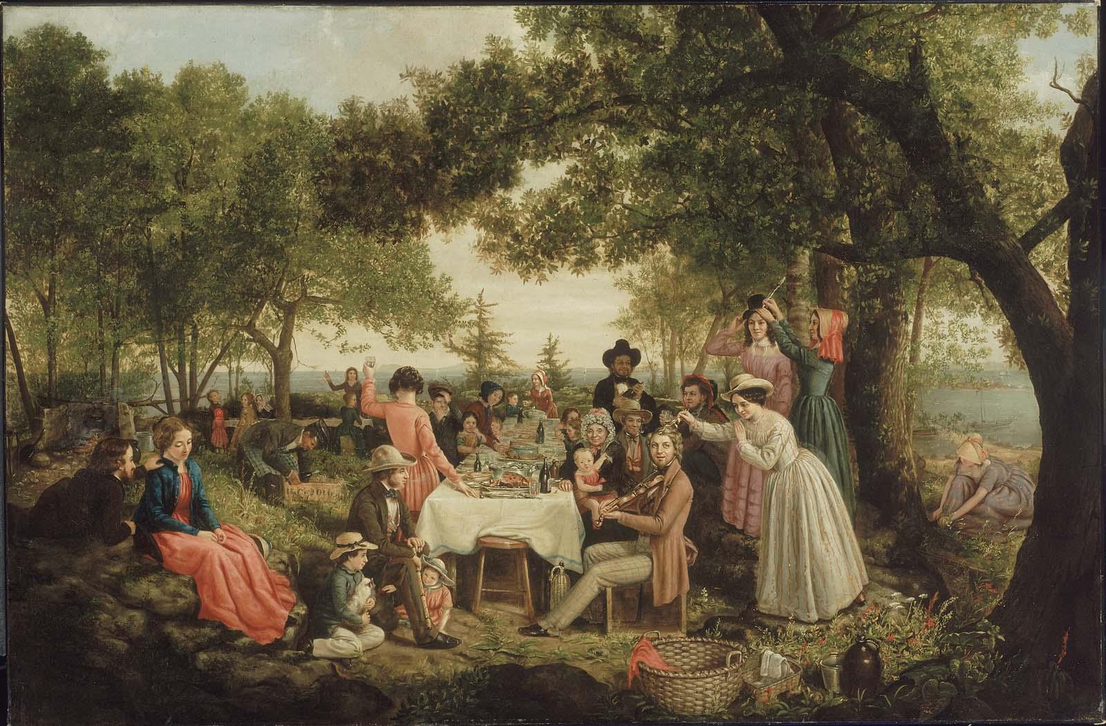 Jerome B. Thompson – A Pic Nick in the Woods of New England