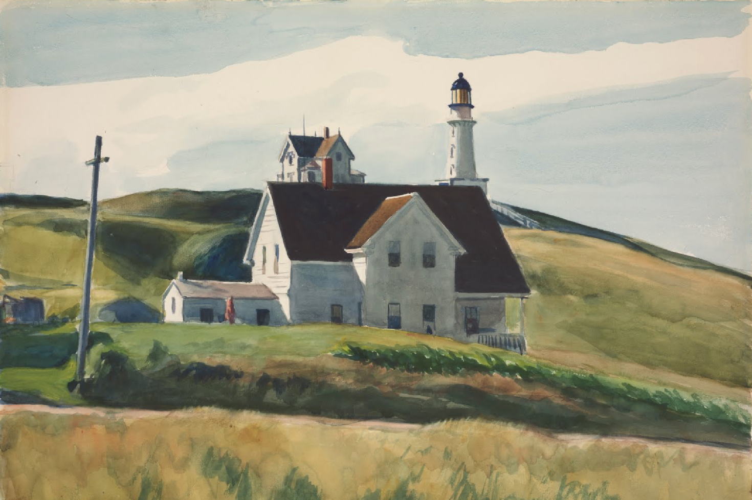 Edward Hopper – Hill and Houses, Cape Elizabeth, Maine
