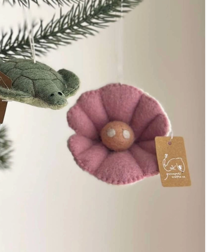 Scallop Felt Ornament