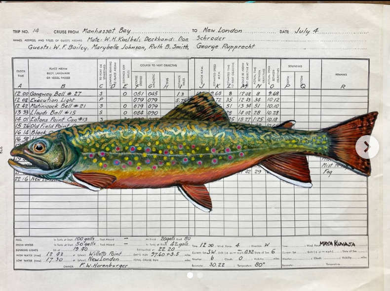 Book Trout - Maya Kuvaja Original